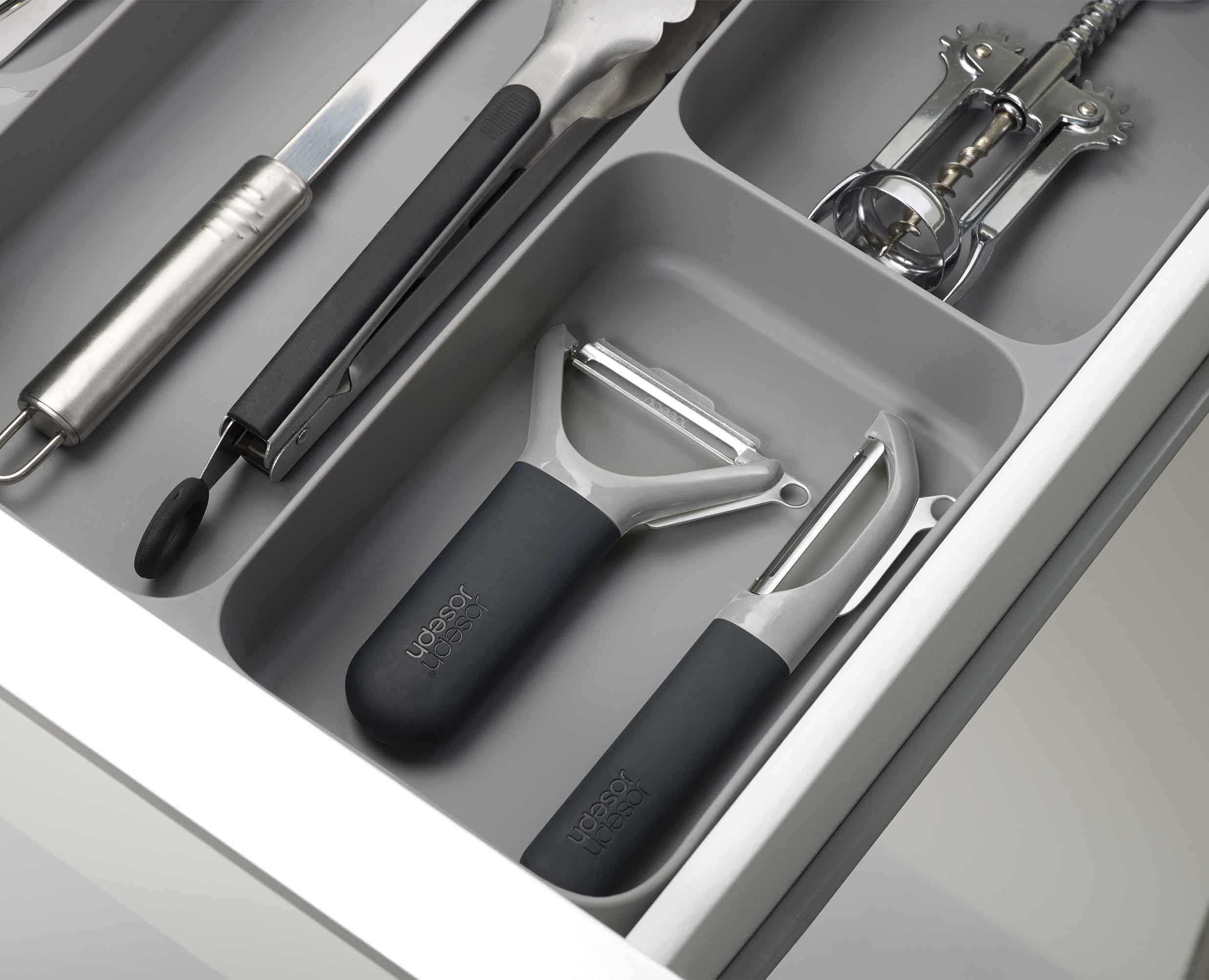 Organisateur de couverts, d'ustensiles et d'accessoires en Gris DrawerStore™ - Image 4