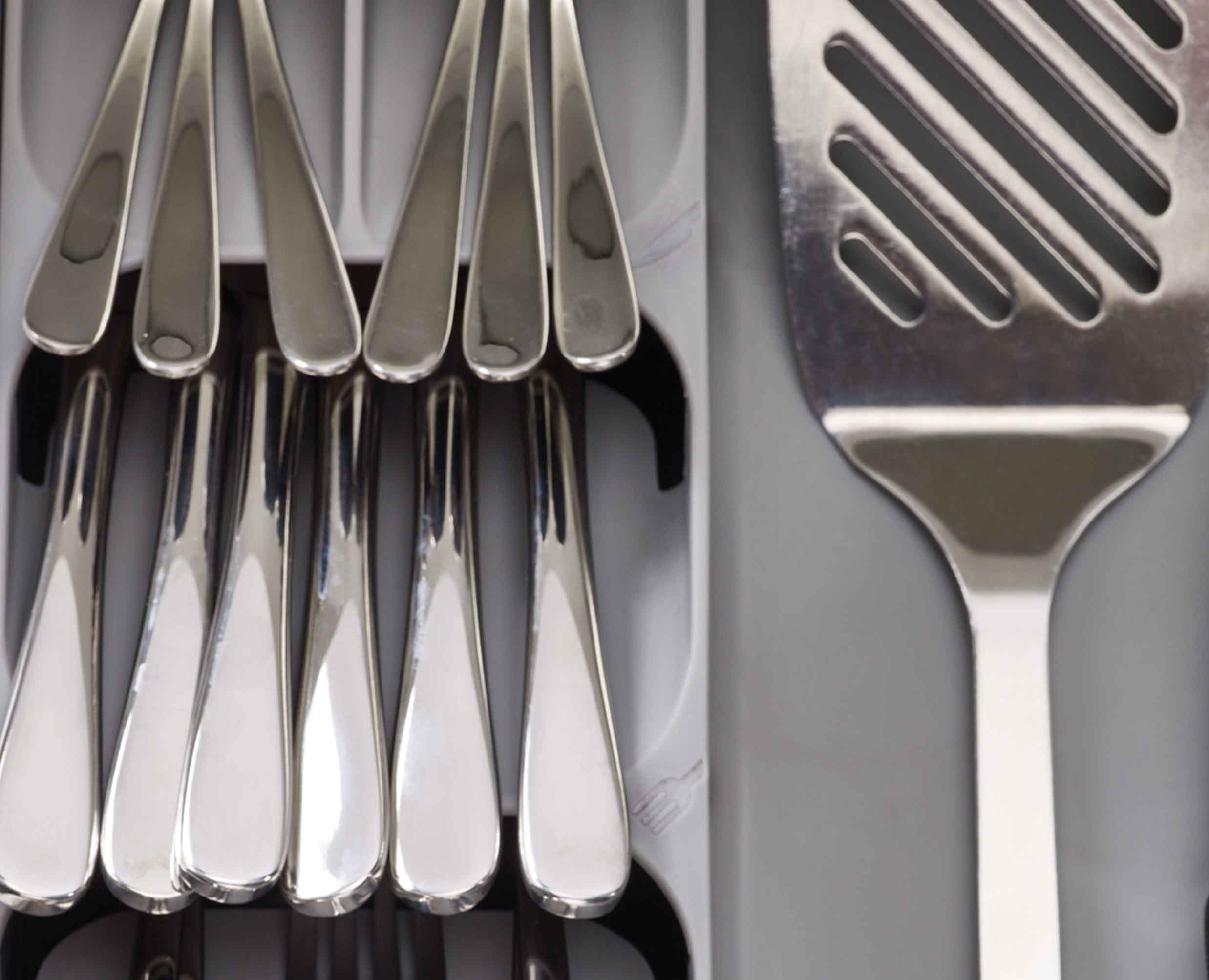 Organisateur de couverts, d'ustensiles et d'accessoires en Gris DrawerStore™ - Image 5