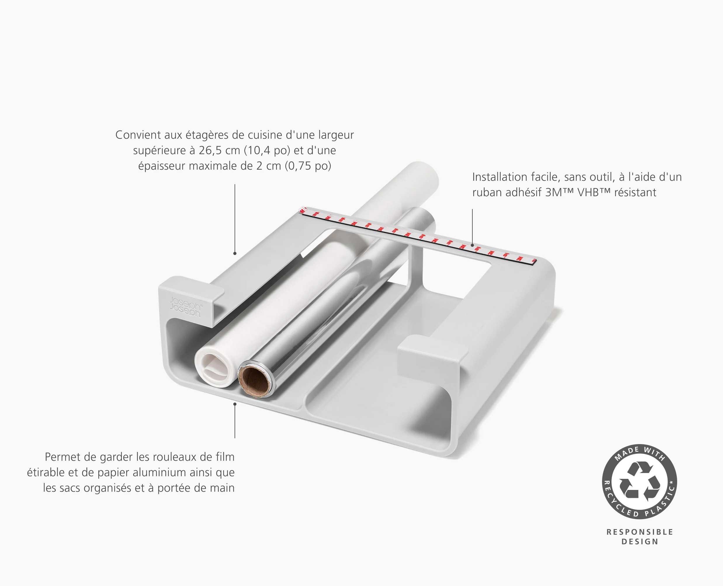 Petit Organisateur Recyclé Pour Film, Aluminium et Sacs Cupboardstore™ - Image 6