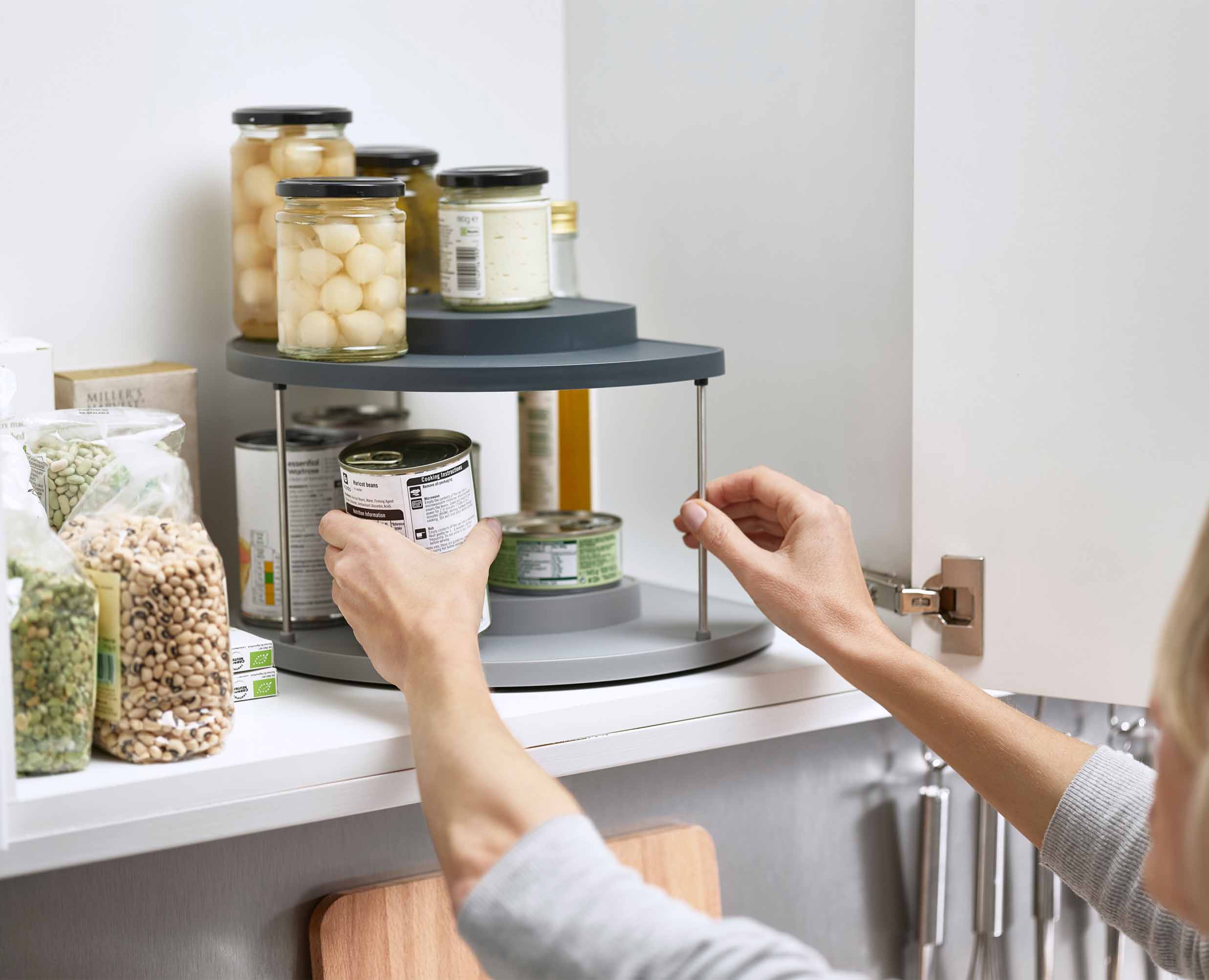 Organisateur Rotatif  à 2 Niveaux pour Placard de Cuisine CupboardStore™ - Image 3