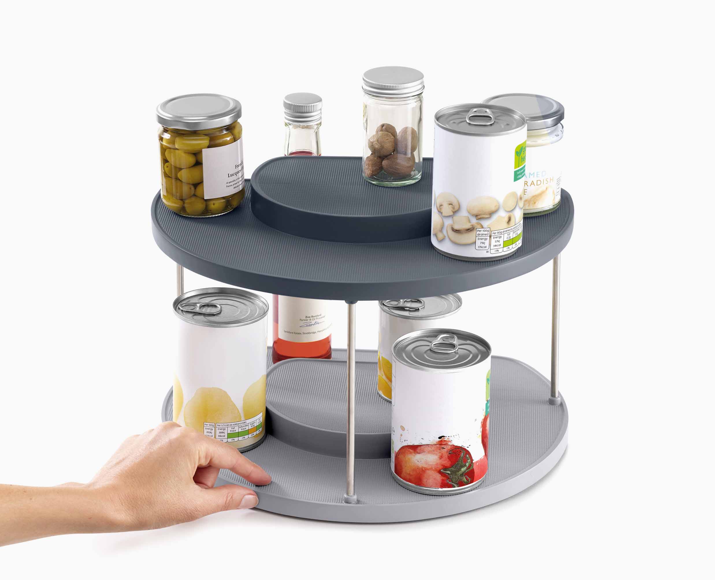 Organisateur Rotatif  à 2 Niveaux pour Placard de Cuisine CupboardStore™ - Image 5