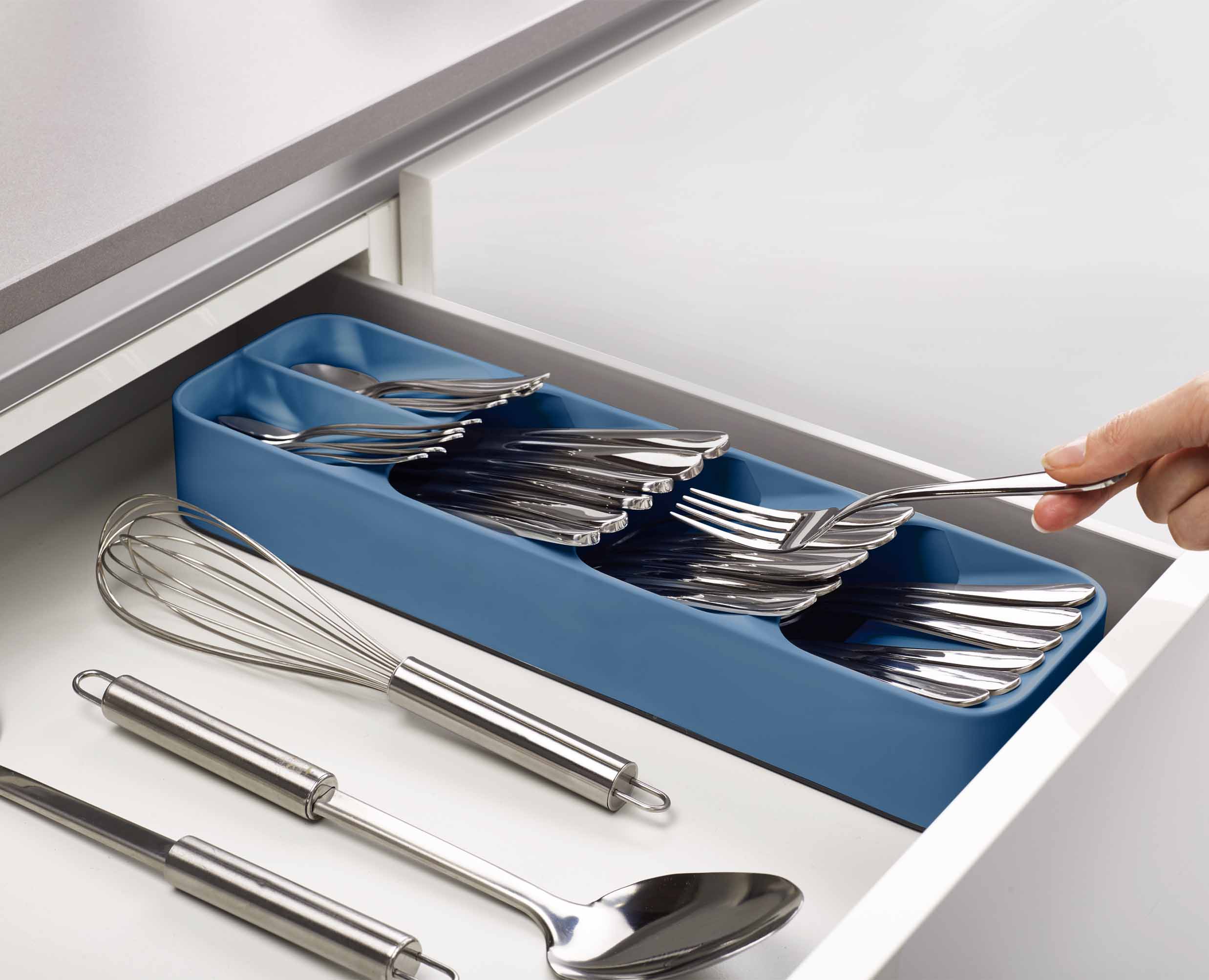 Organiseur de couverts compact Bleu DrawerStore™ - Éditions - Image 5