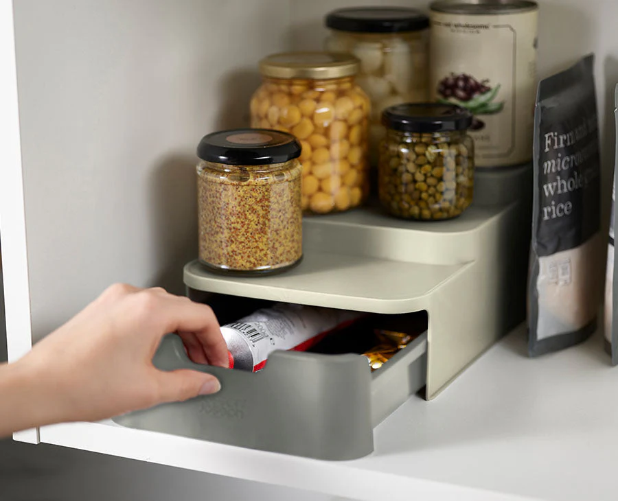 Organiseur de placard compact à niveaux avec tiroir DUO - Image 2