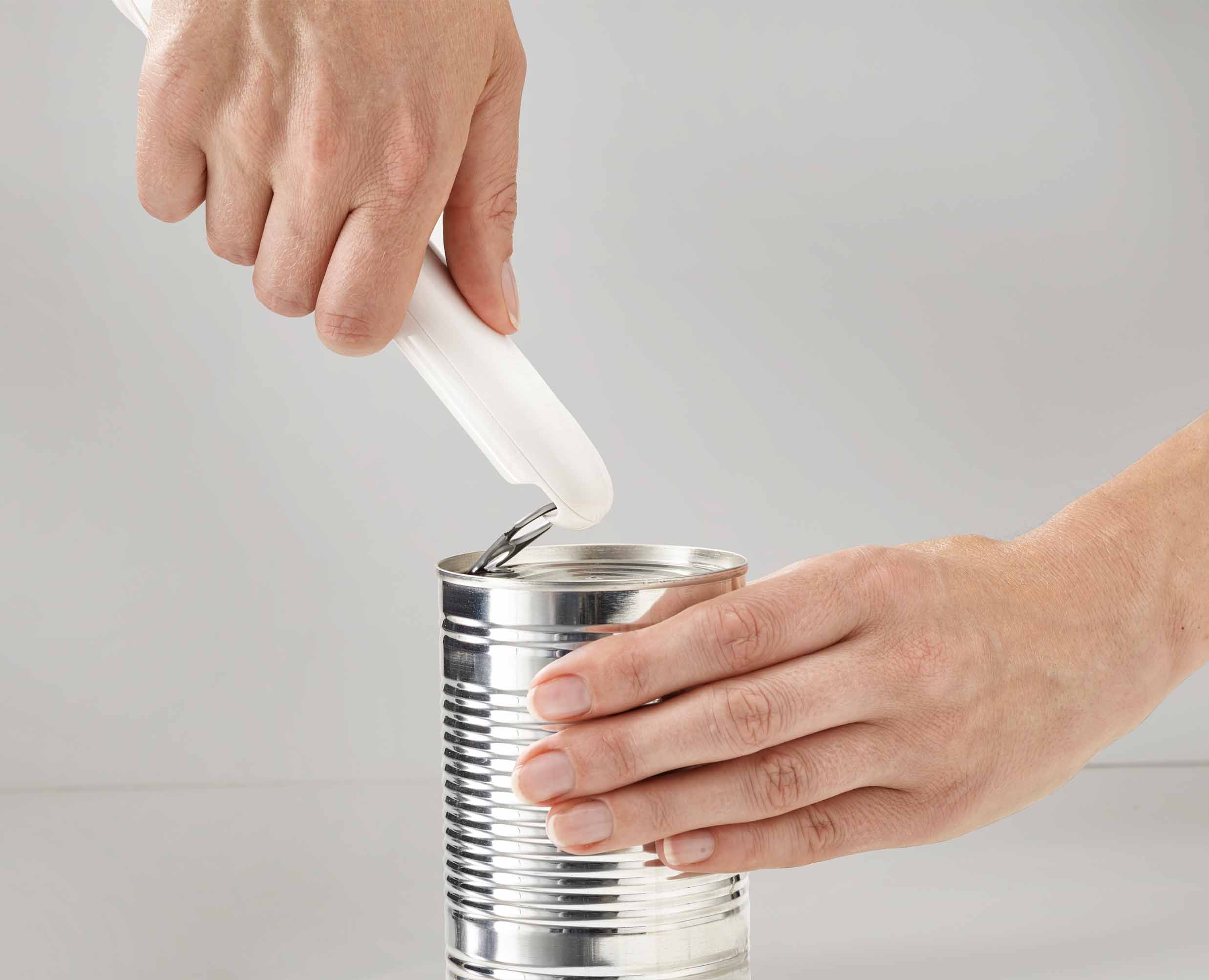 Ouvre-Boîte de Conserve à Manche Blanc Can-Do - Image 4