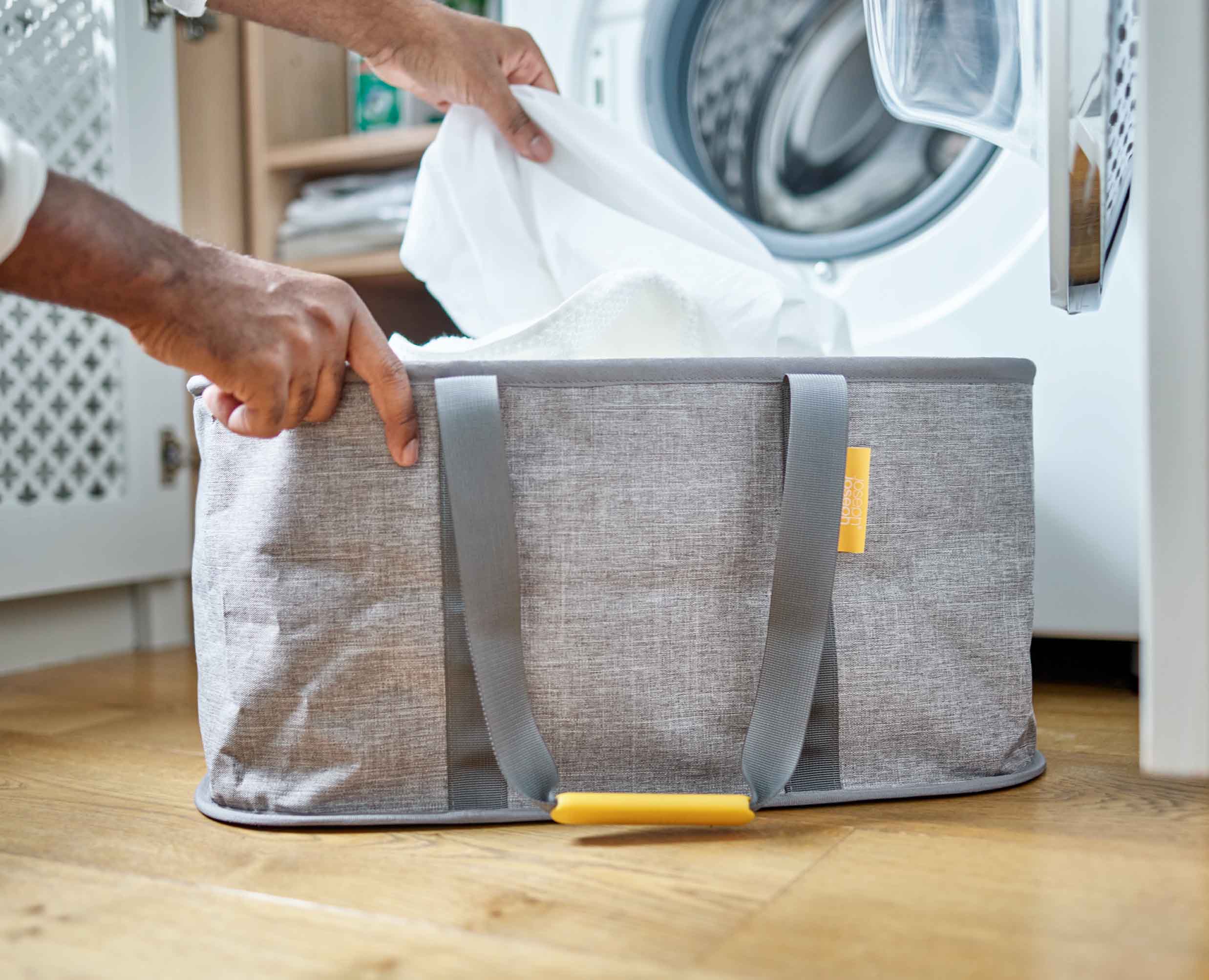 Panier à Linge Pliable Gris 35L Hold-All™ - Image 3