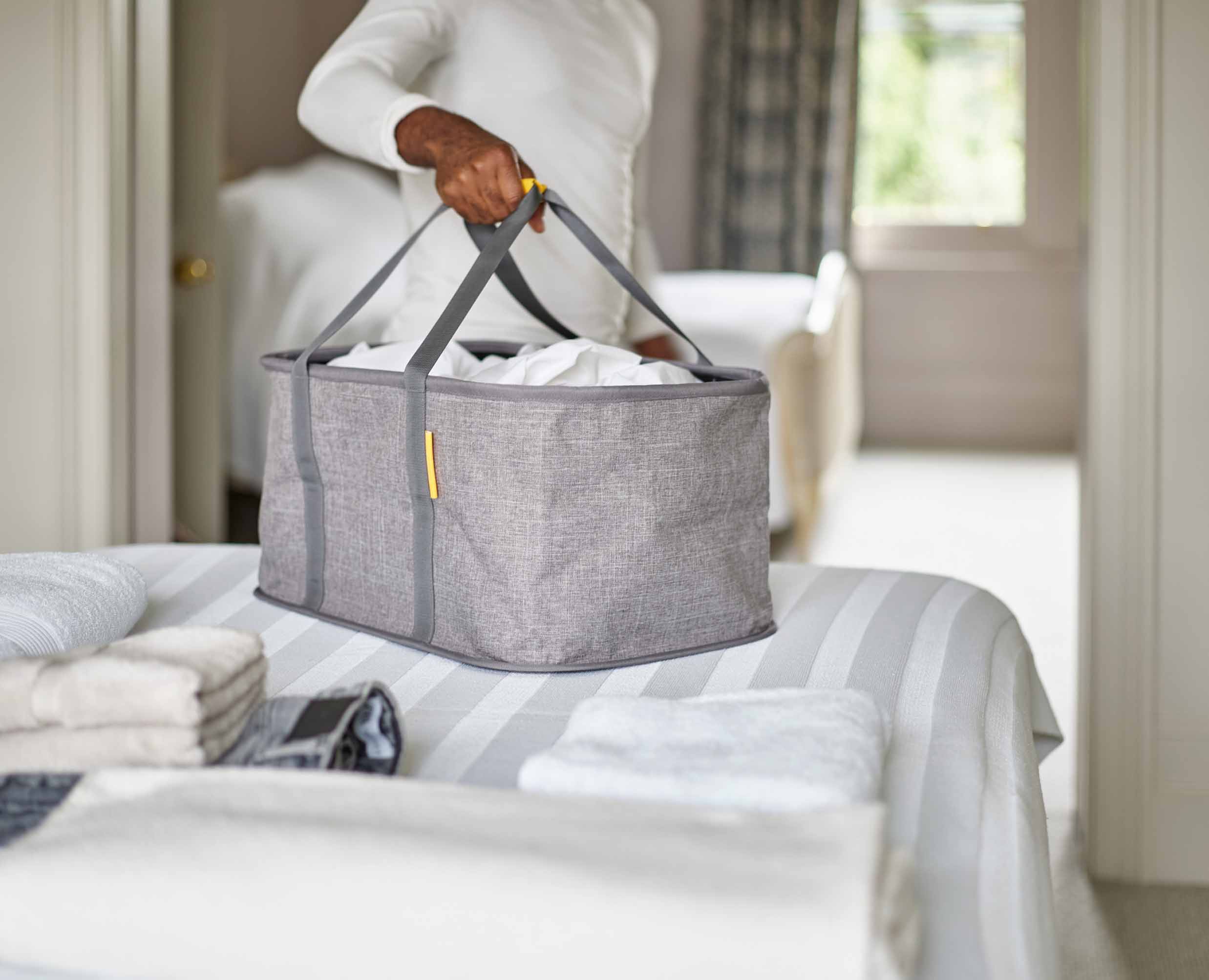 Panier à Linge Pliable Gris 35L Hold-All™ - Image 4