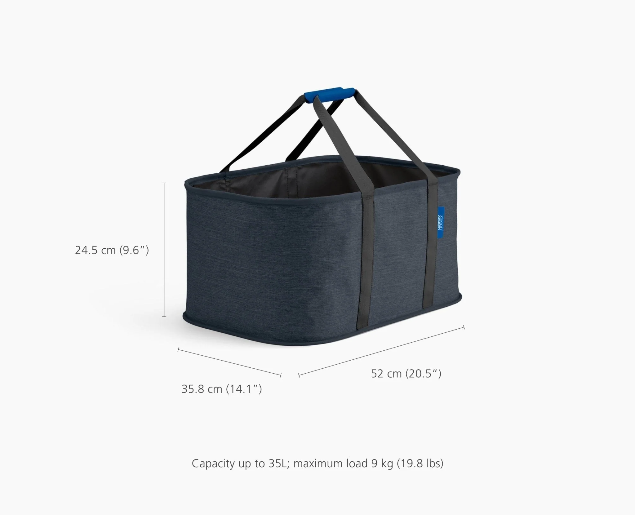 Panier à Linge Pliable 35L Noir Hold-All™ - Image 7