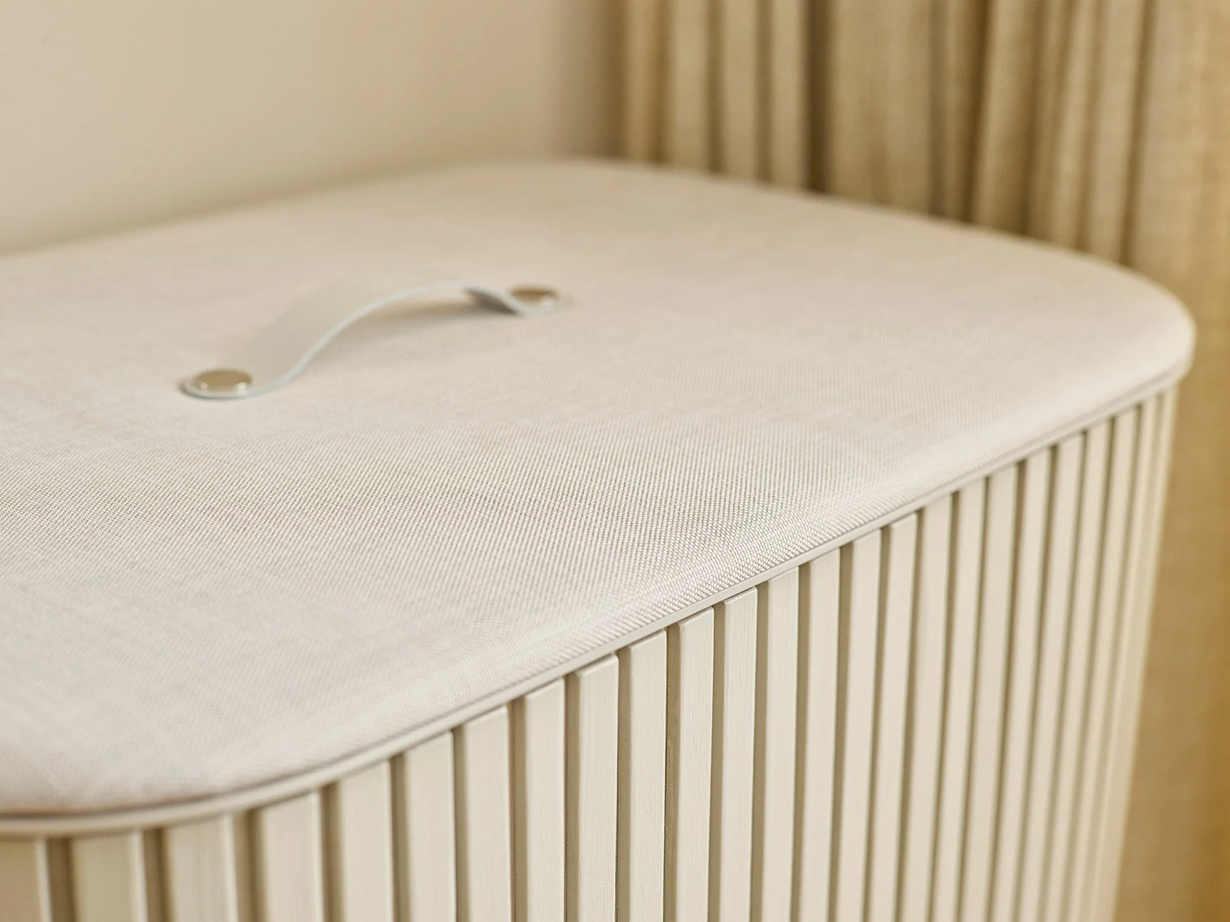 Panier à Linge Triple Luxe Bambou Écru 90L Tota Trio Luxe - Image 4