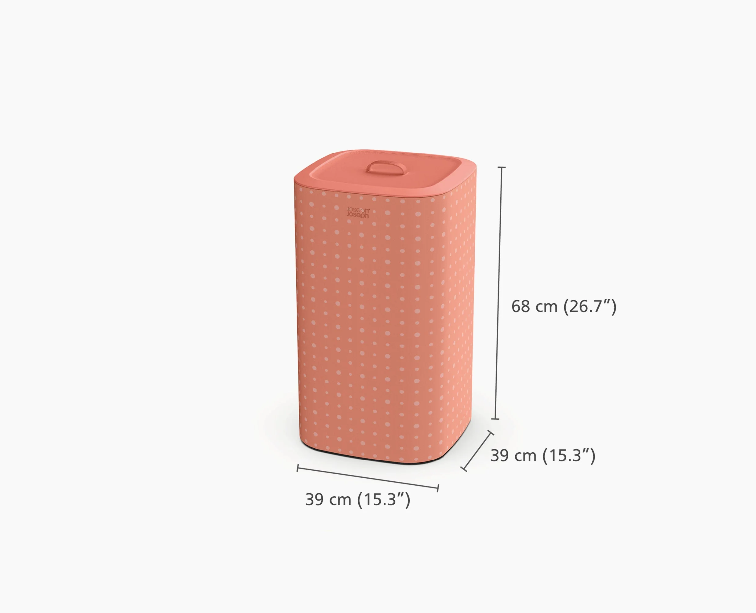 Bac à Linge Double Compartiment 60L Tota Pop Corail - Image 8