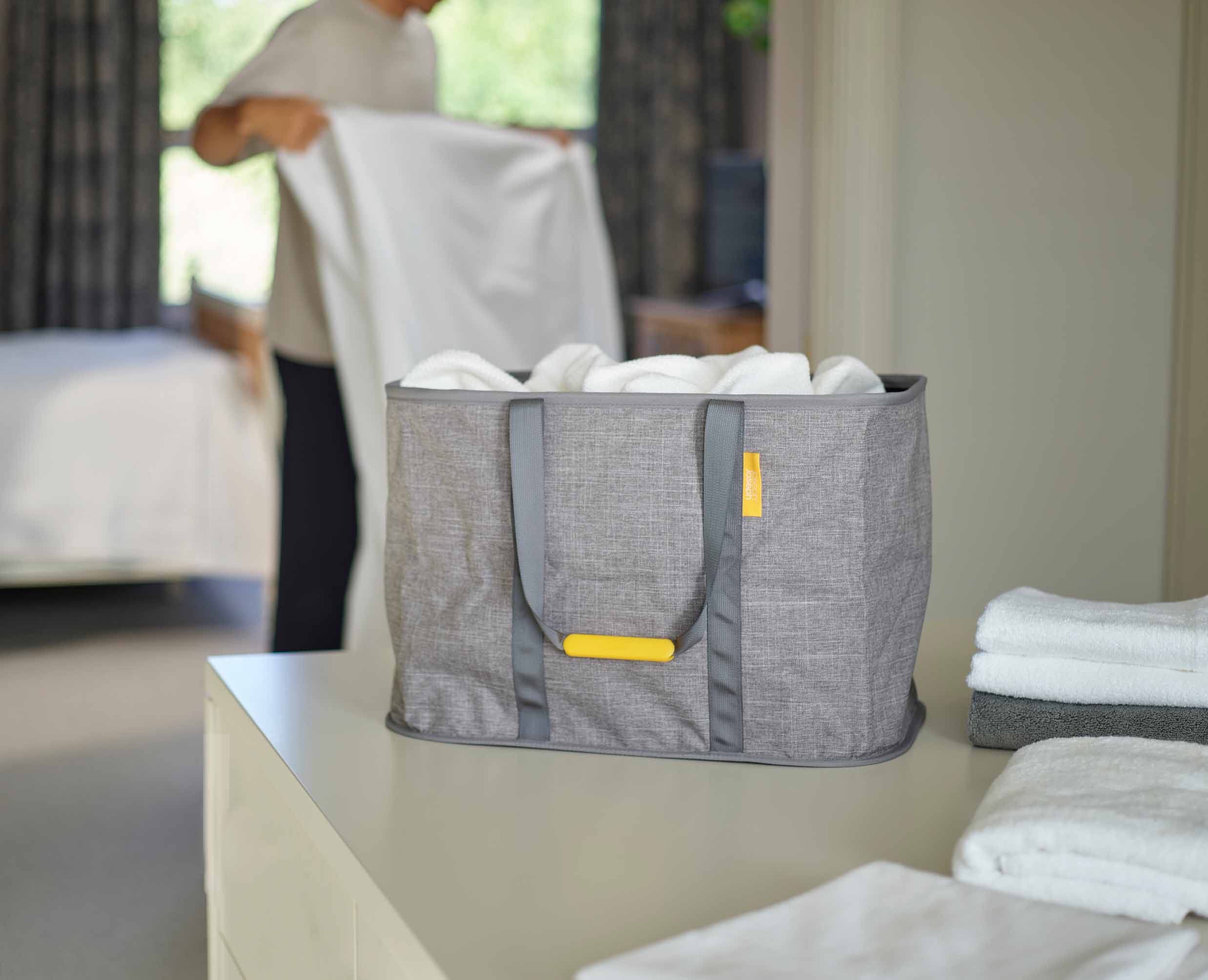 Panier à Linge Pliable 55L Gris Hold-All™ Max - Image 3