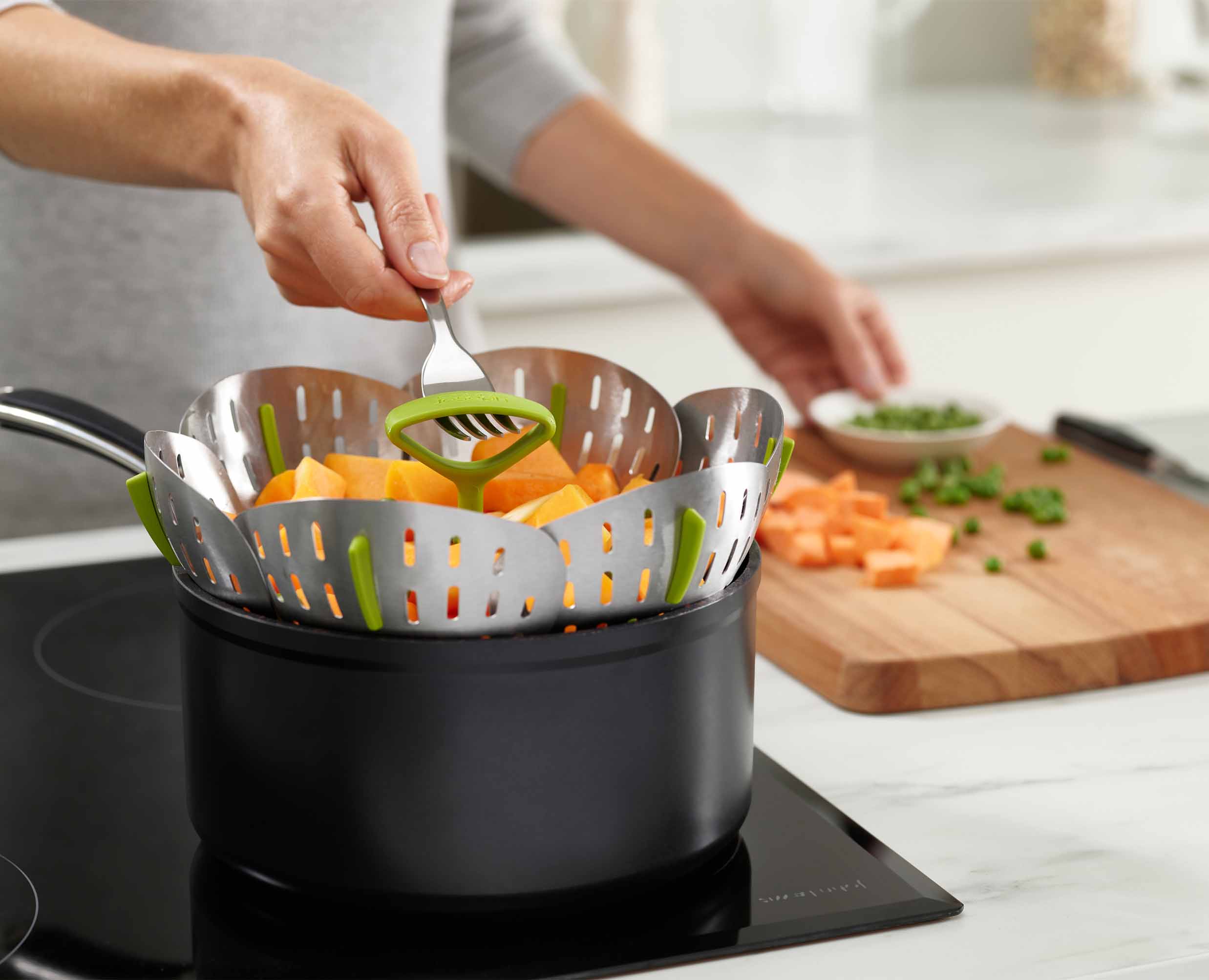 Panier Vapeur Pliable en Inox Bloom™ - Image 3