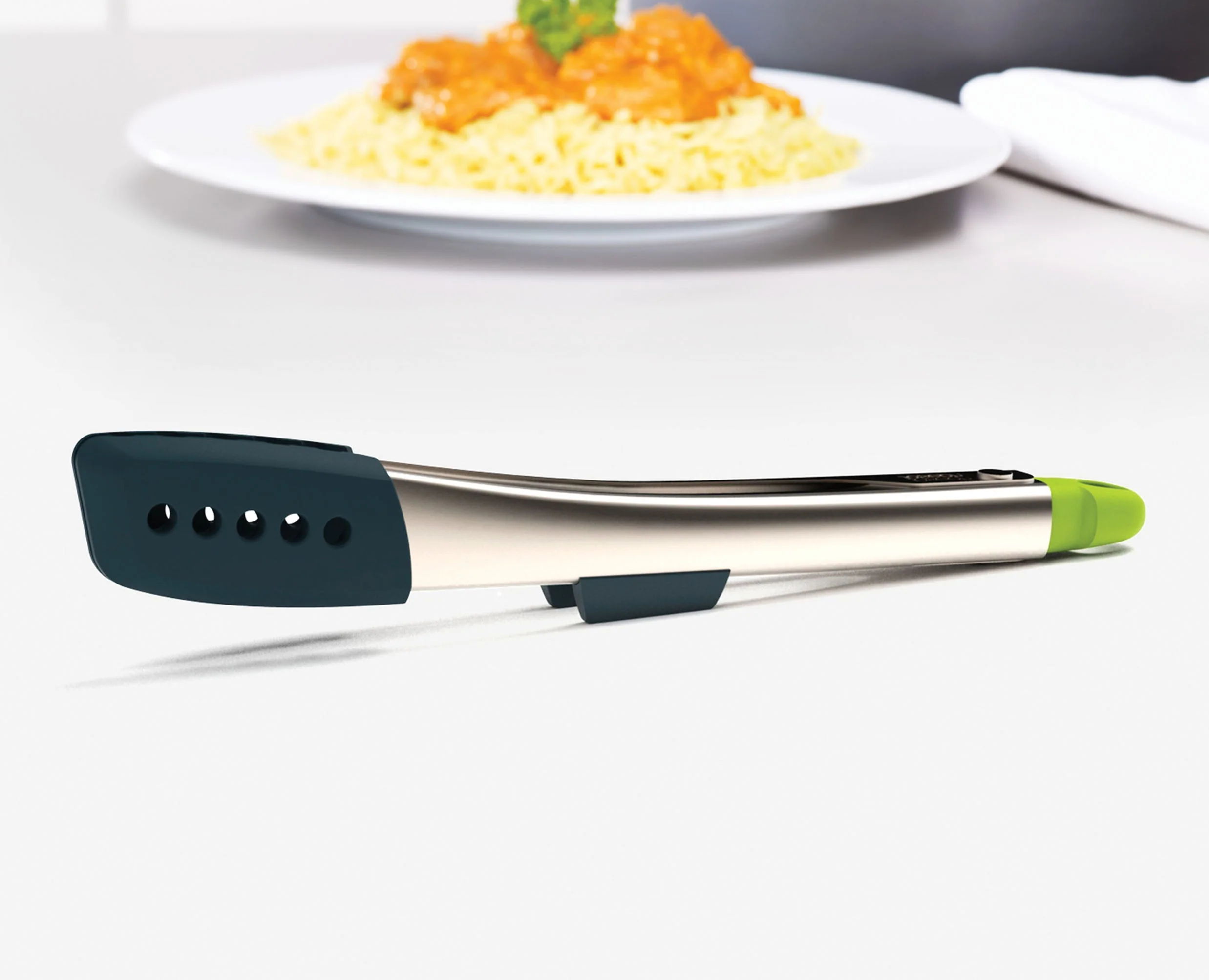 Pinces en Inox et Silicone Verrouillables en Gris Elevate™ - Image 3