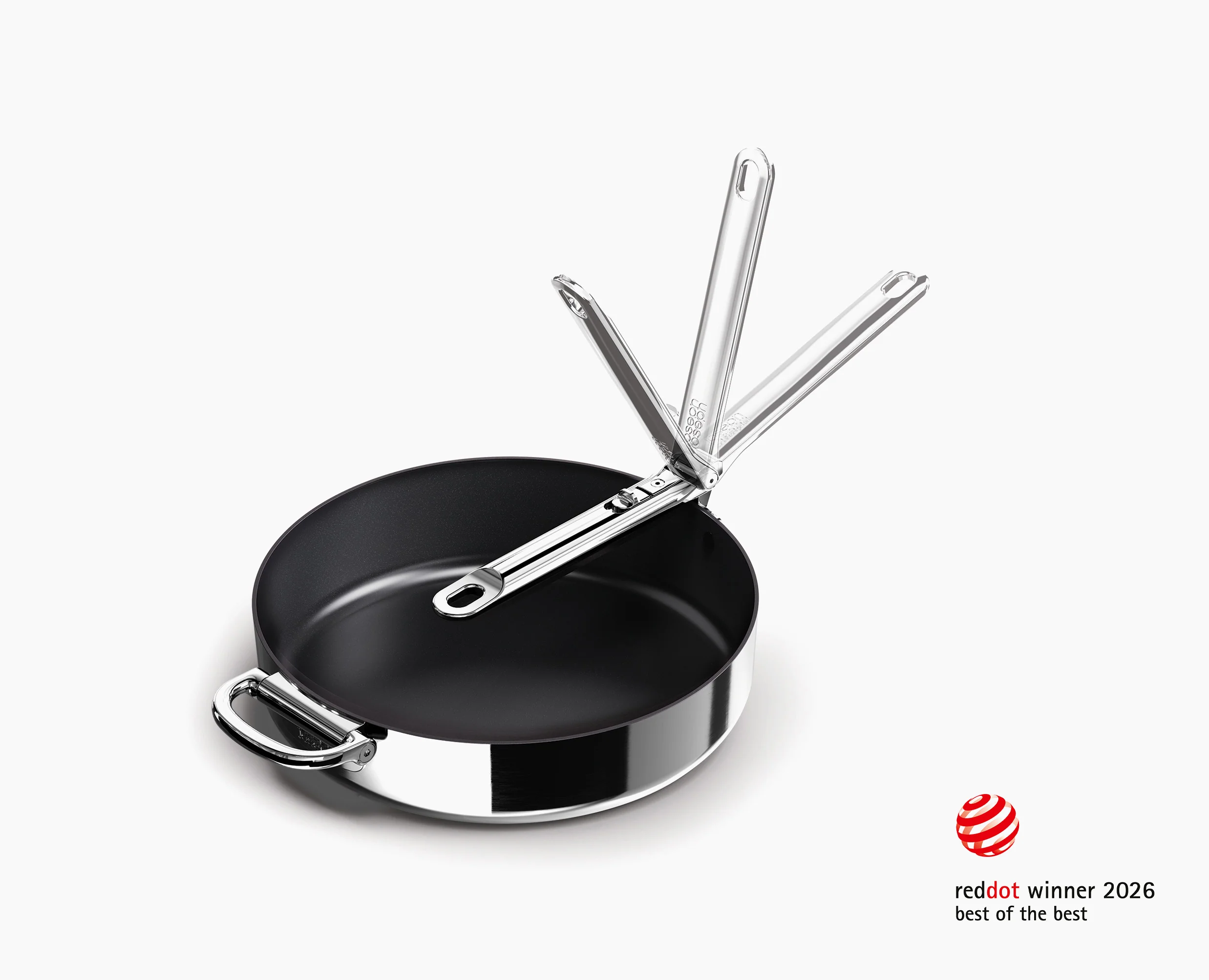 Poêle à Frire Antiadhésive Inox de 28 cm Space Steel - Image 4