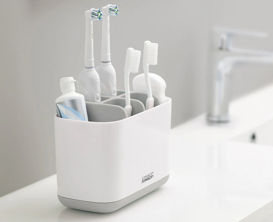 Grand Porte Brosses à Dents Gris EasyStore™ - Image 3