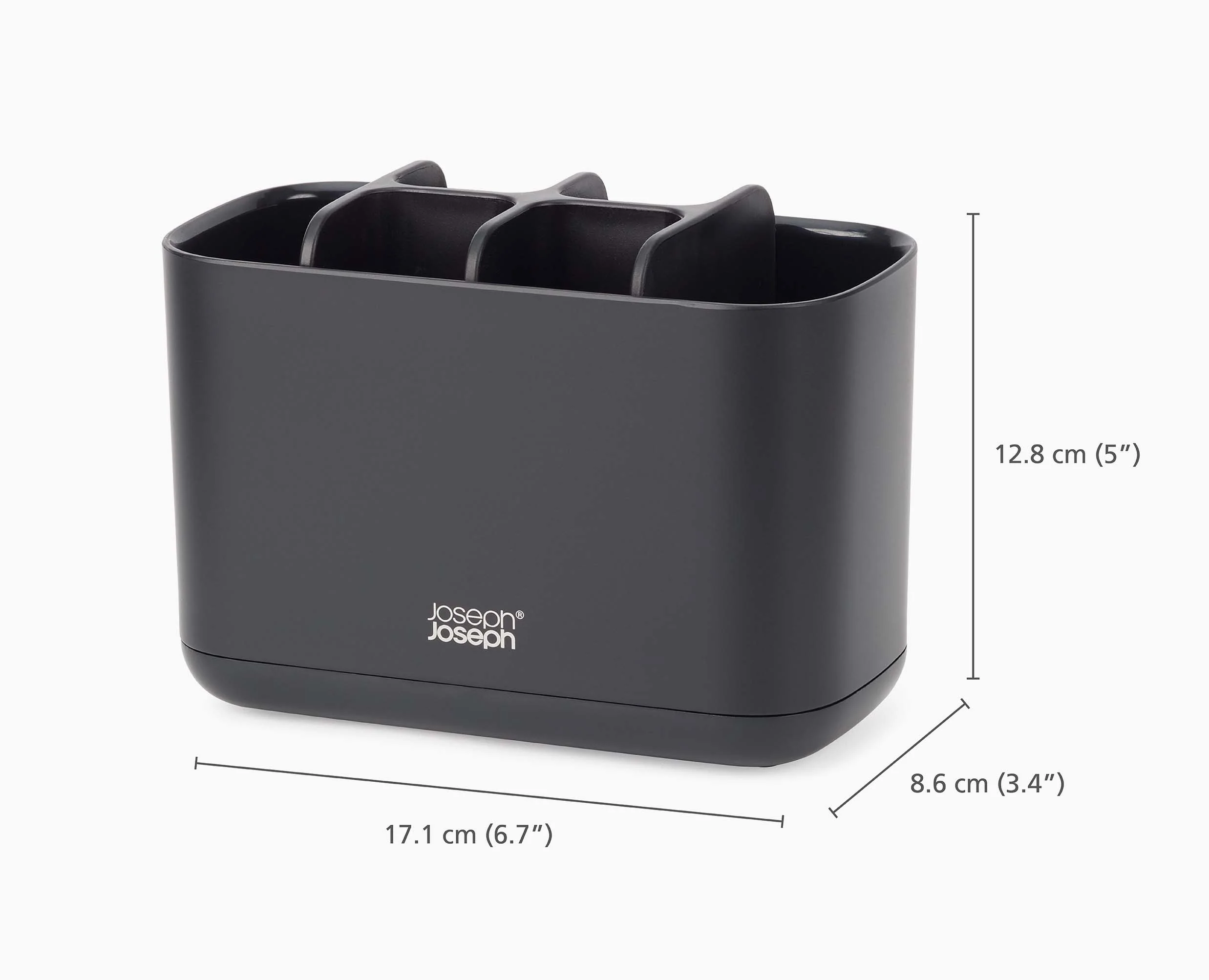 Grand Porte Brosses à Dents Noir Mat EasyStore™ - Image 9