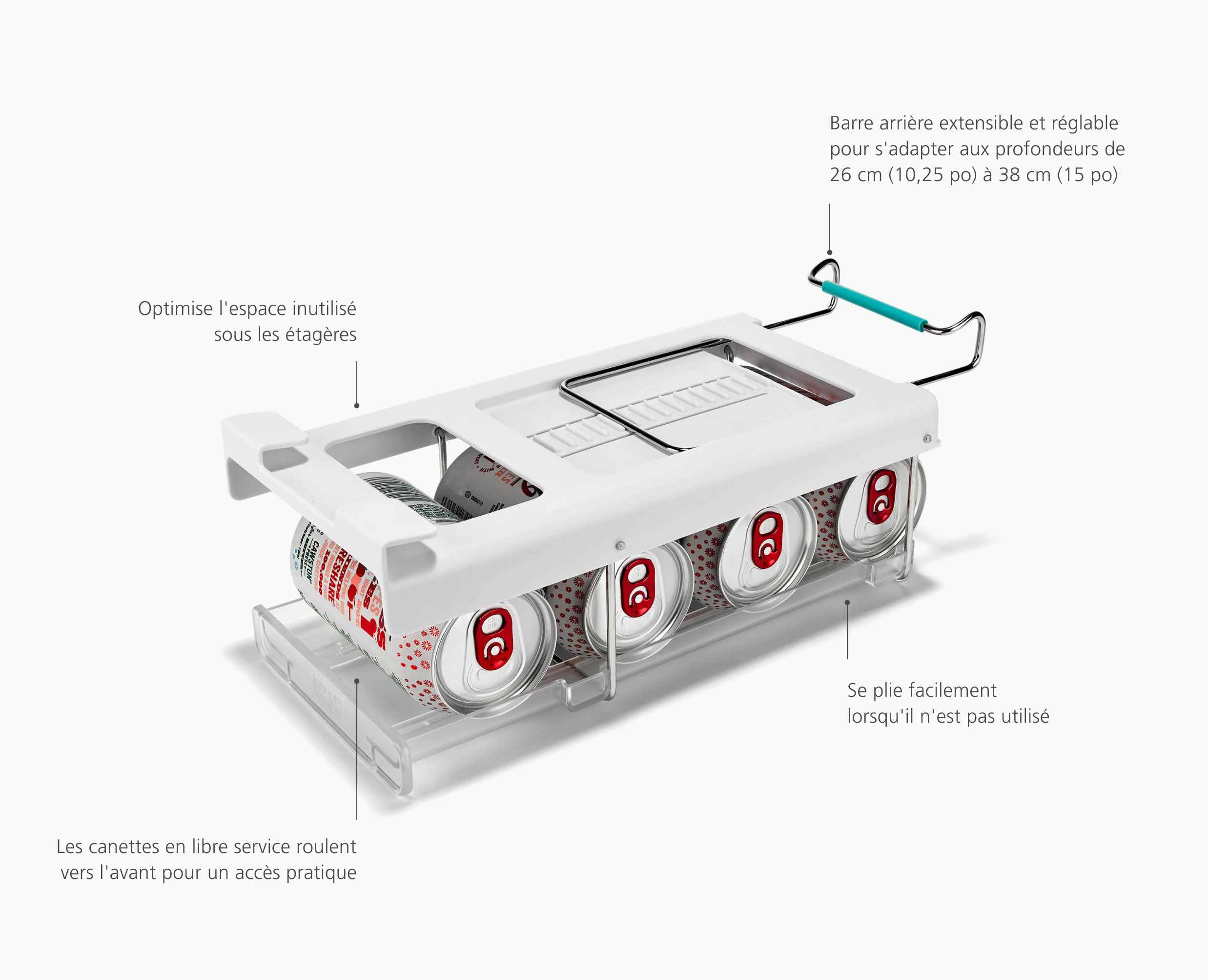 Porte-Canettes Pliable Pour Réfrigérateur Fridgestore™ - Image 6