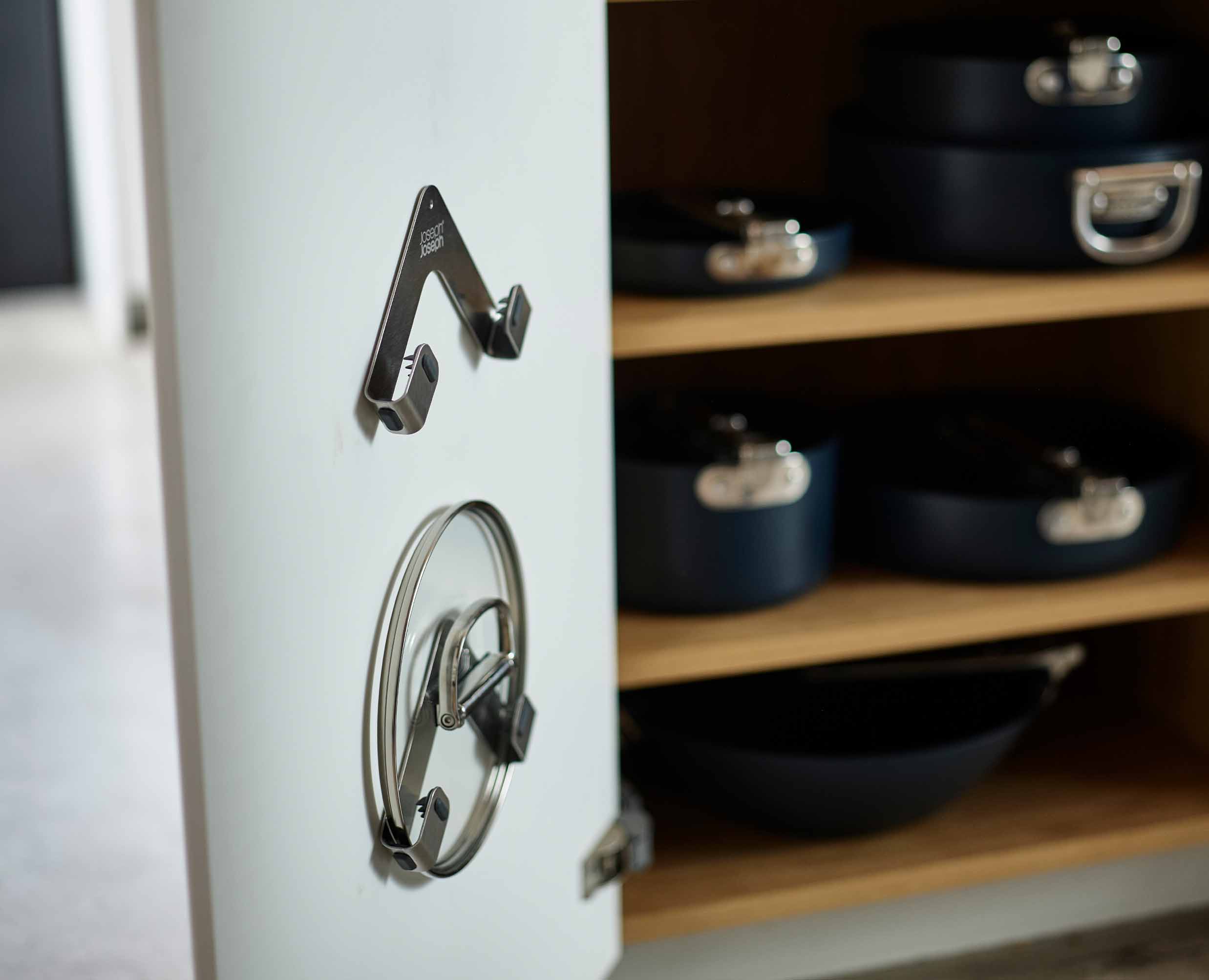 Support de Porte-couvercles de Casseroles Space™ en Acier Inoxydable pack de 2 - Image 3