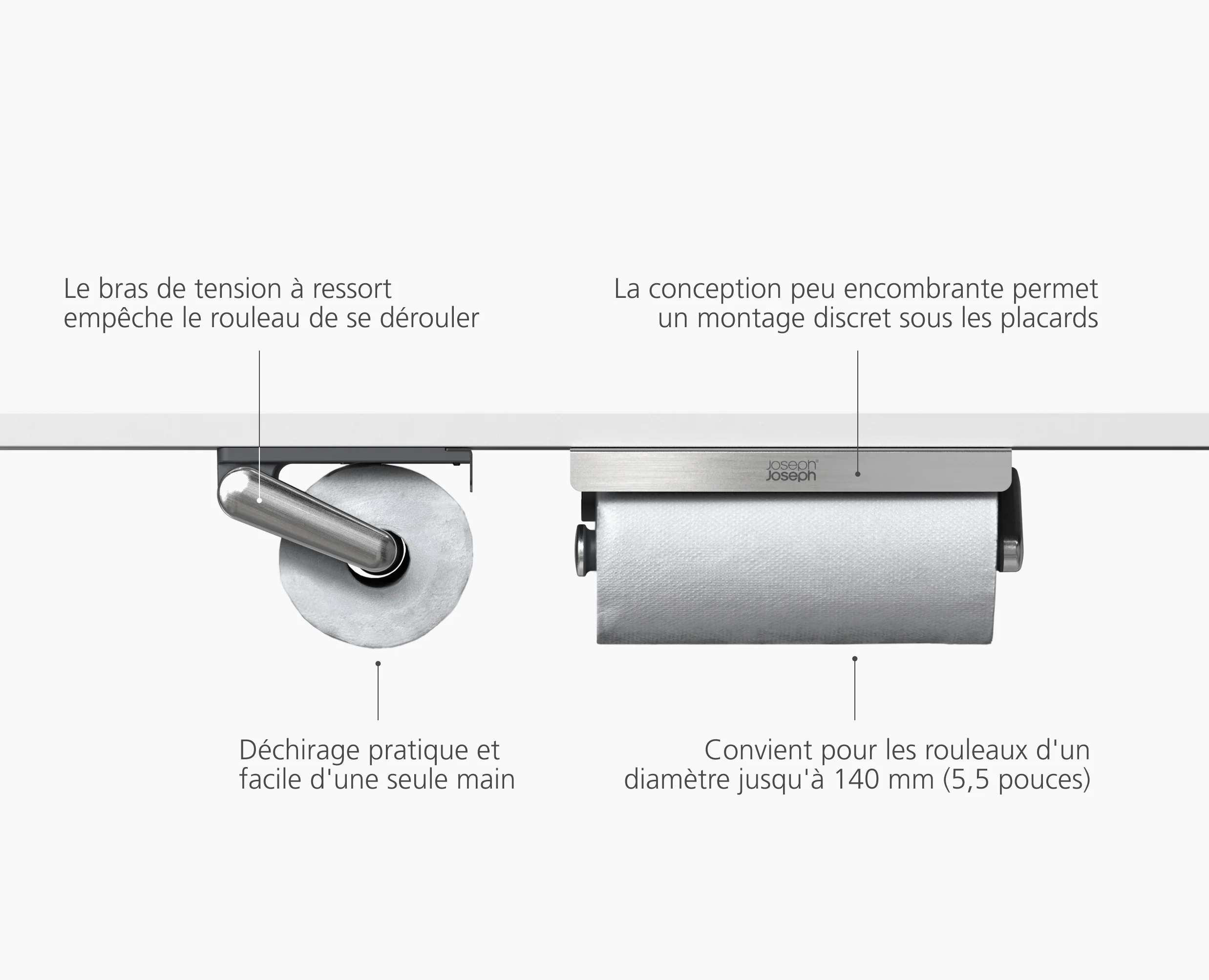 Porte-Rouleau de Cuisine Sous-Étagère RollGrip™ - Image 6