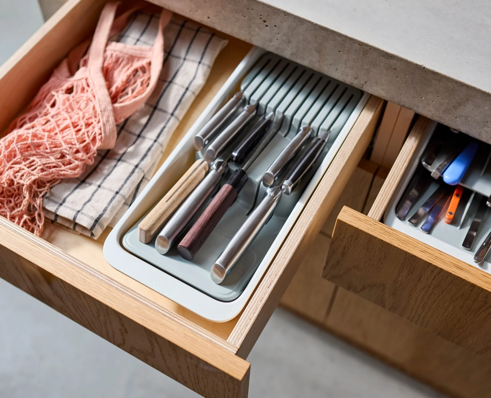 Range-Couteaux Recyclé Compact à 2 Niveaux Drawerstore™ - Image 3