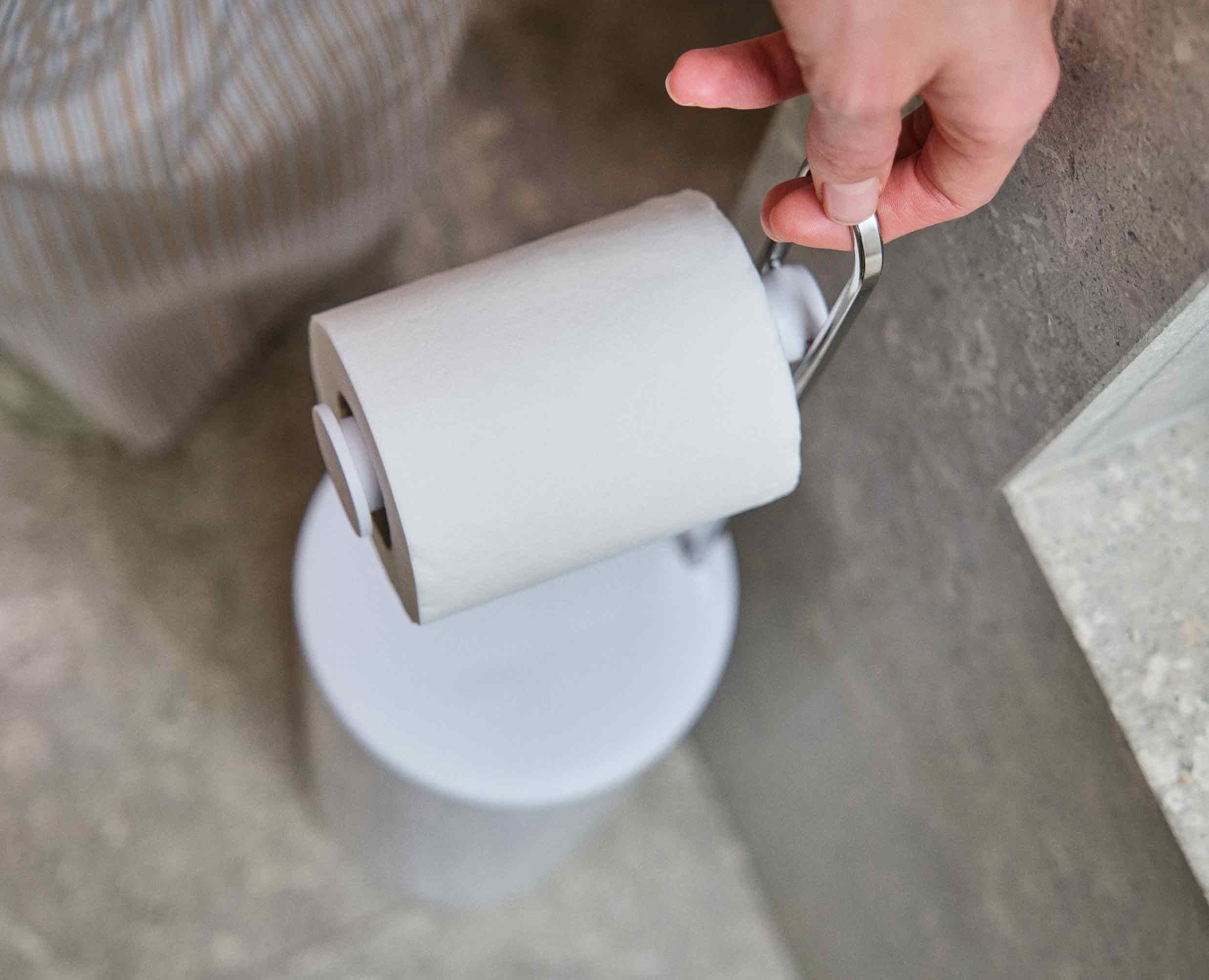 Rangement pour Papier Toilette avec Dérouleur Blanc EasyStore™ - Image 4