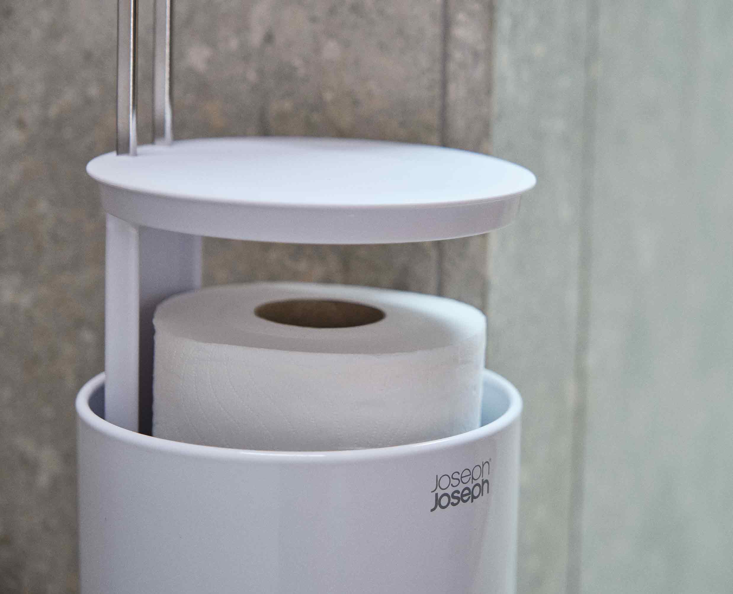 Rangement pour Papier Toilette avec Dérouleur Blanc EasyStore™ - Image 5
