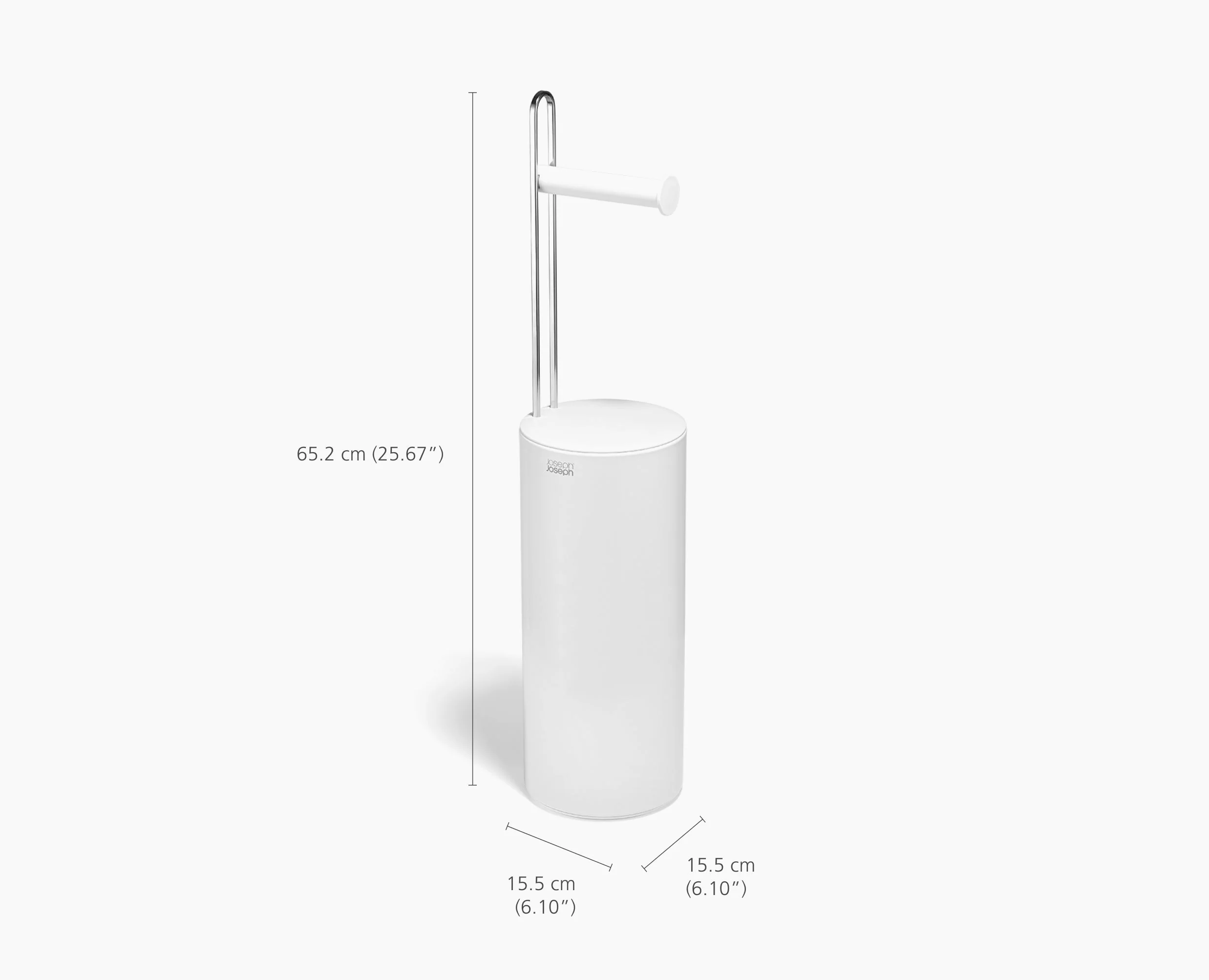 Rangement pour Papier Toilette avec Dérouleur Blanc EasyStore™ - Image 7