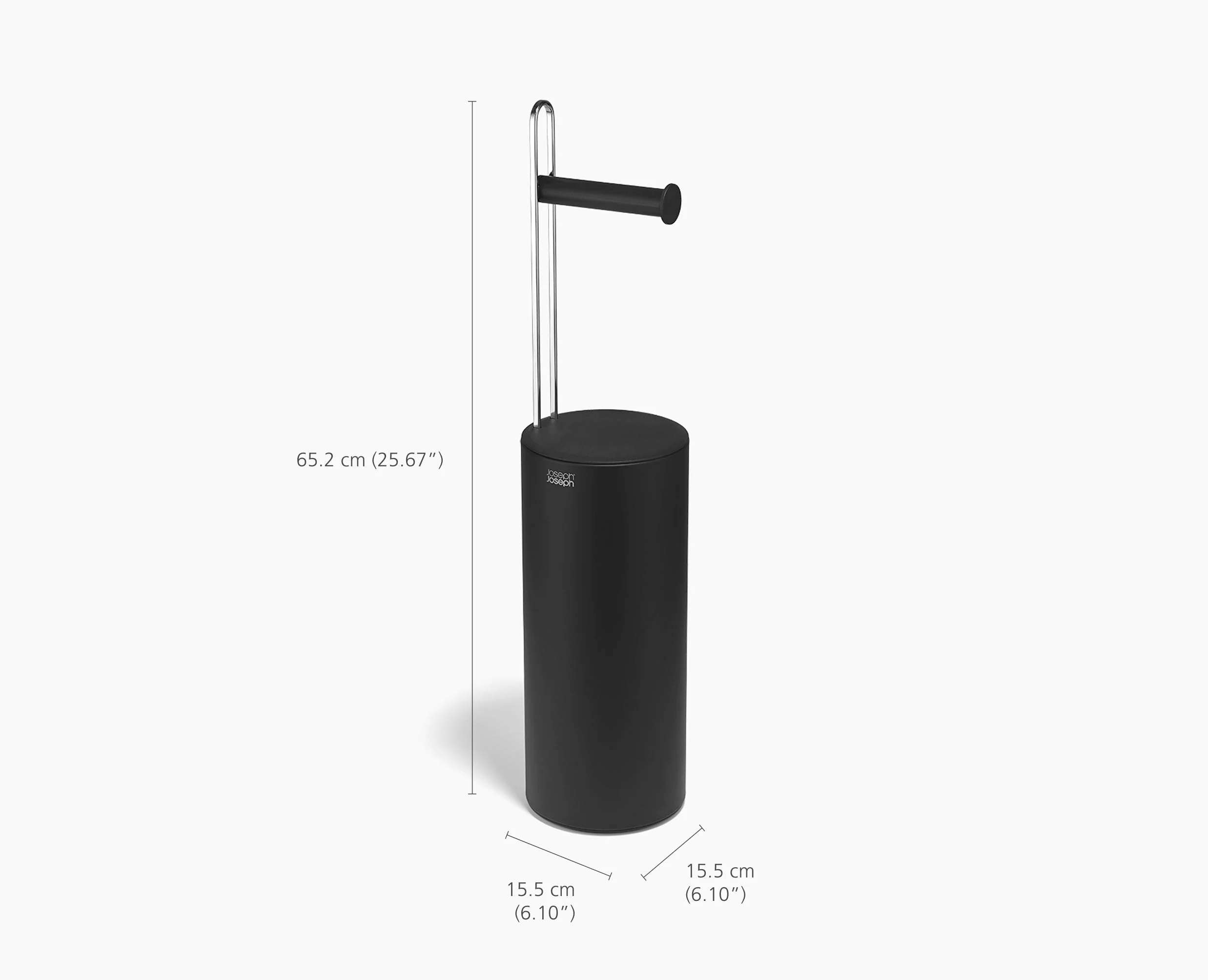 Rangement pour Papier Toilette avec Dérouleur Noir EasyStore™ - Image 7