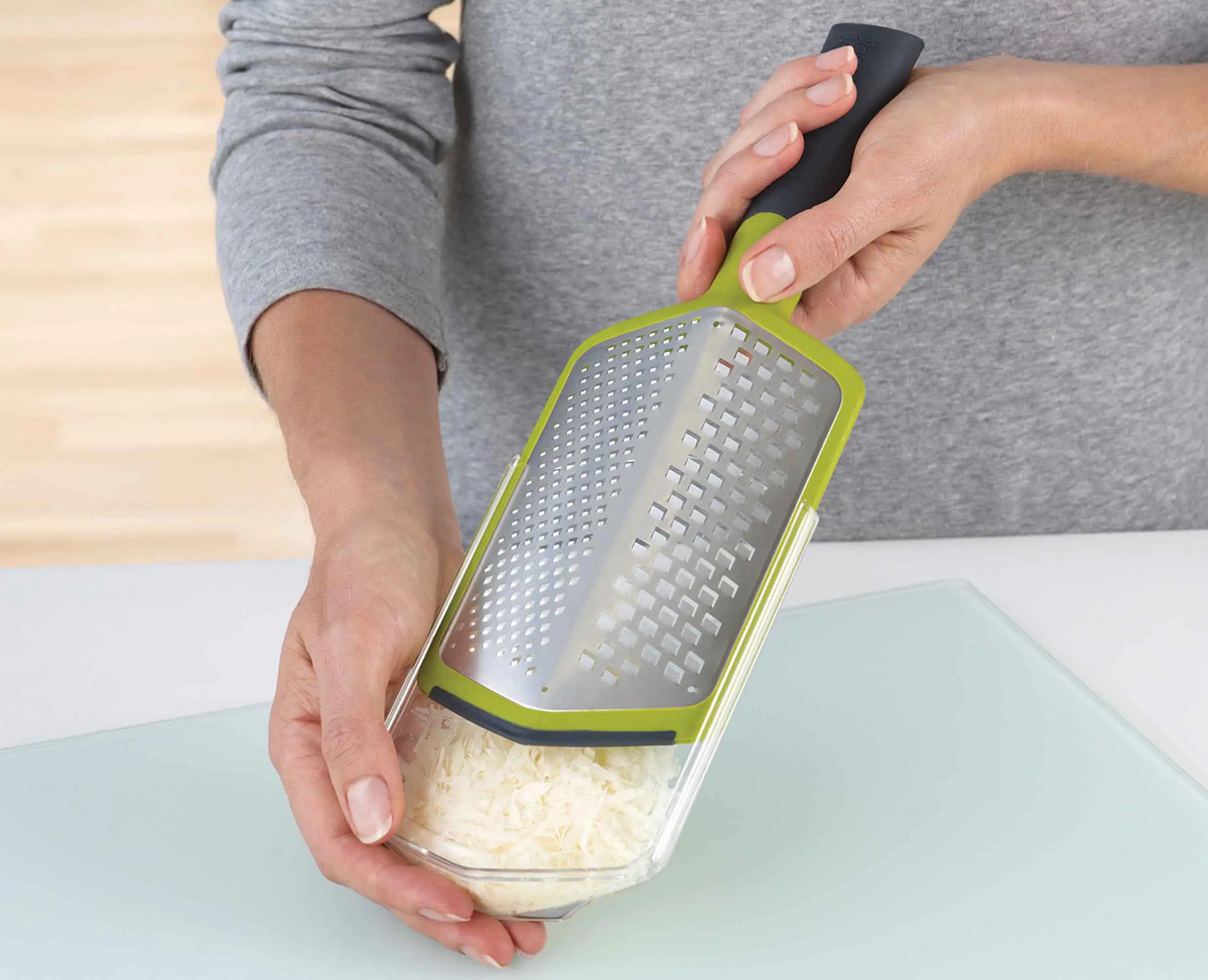 Râpe Double avec Récupérateur Verte Twist Grater™ - Image 6