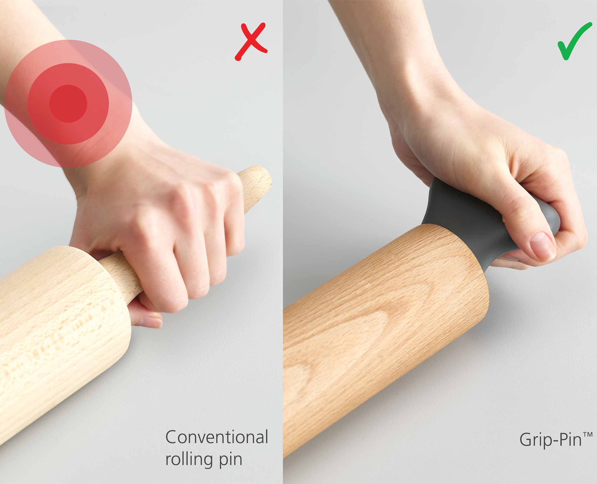 Rouleau à pâtisserie ergonomique Grip-Pin™ - Image 5