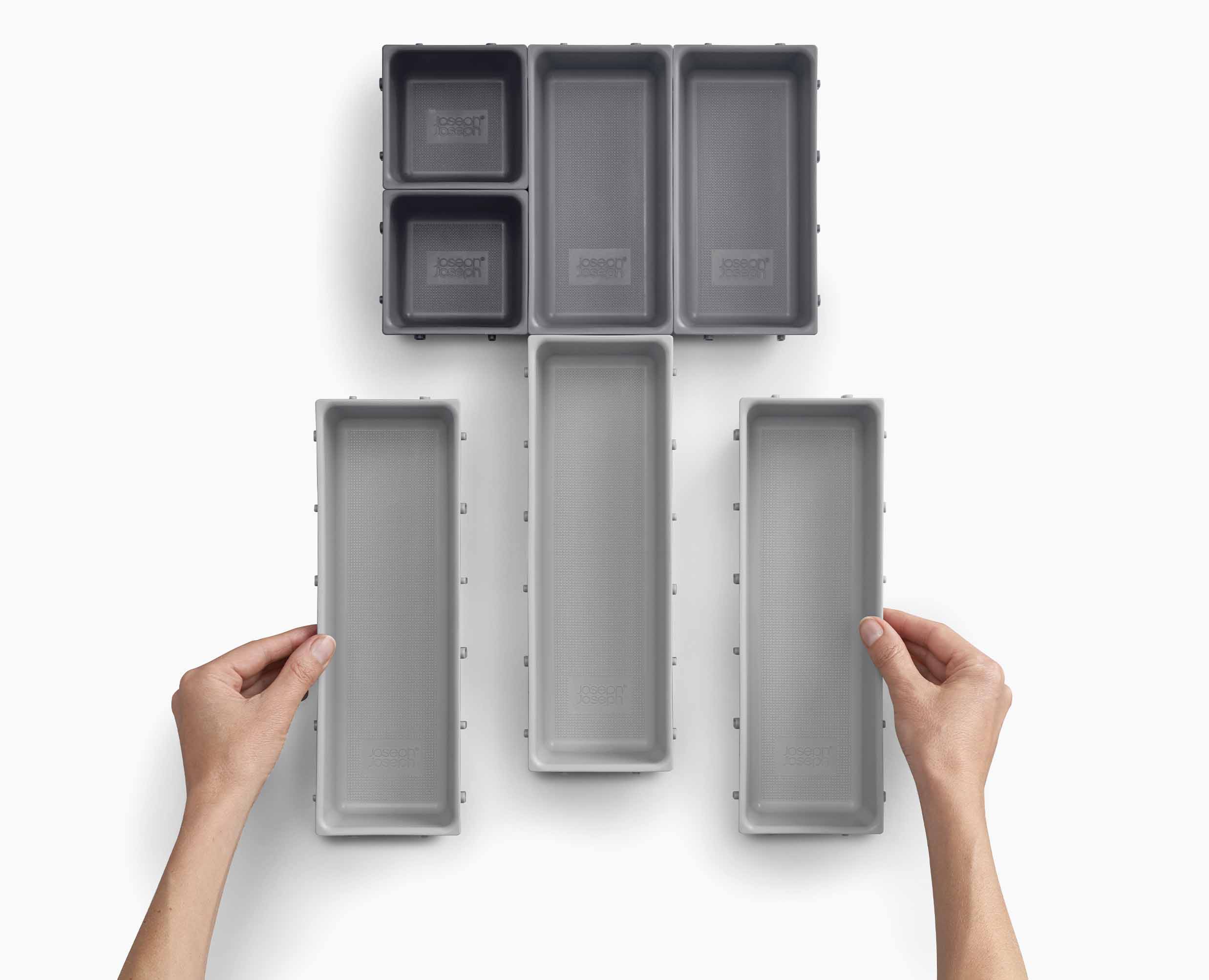 Set Compartiment de Rangement 7 pièces en Gris Blox™ - Image 6