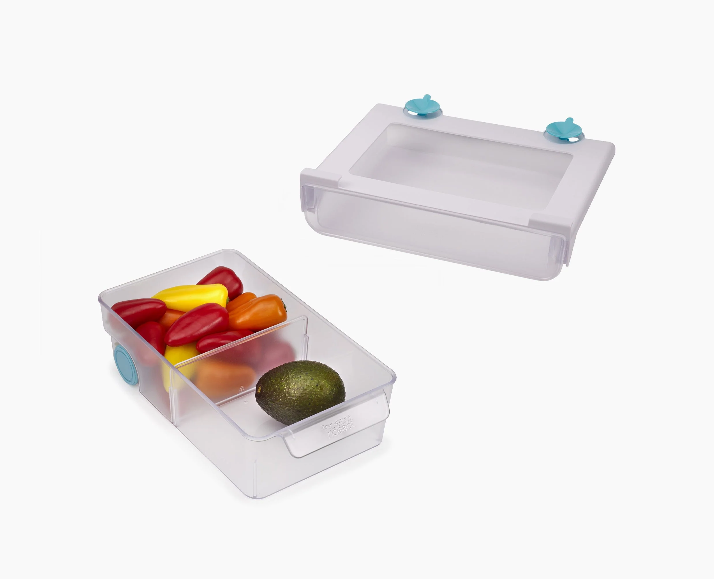 Set De 2 Tiroirs Sous-Étagère Transparents Et Bac De Rangement Fridgestore™ - Image 3
