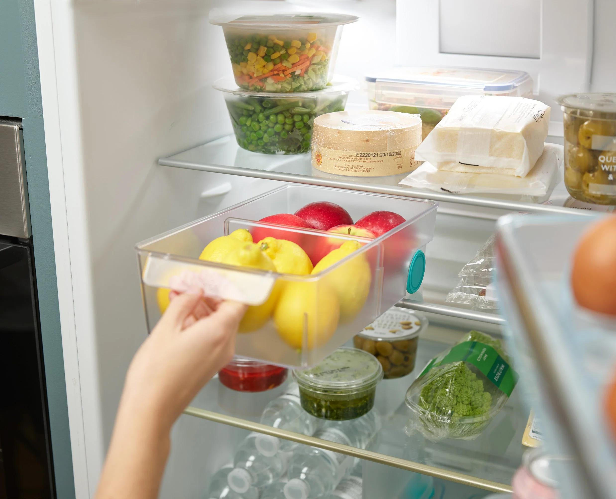 Set De 2 Tiroirs Sous-Étagère Transparents Et Bac De Rangement Fridgestore™ - Image 4