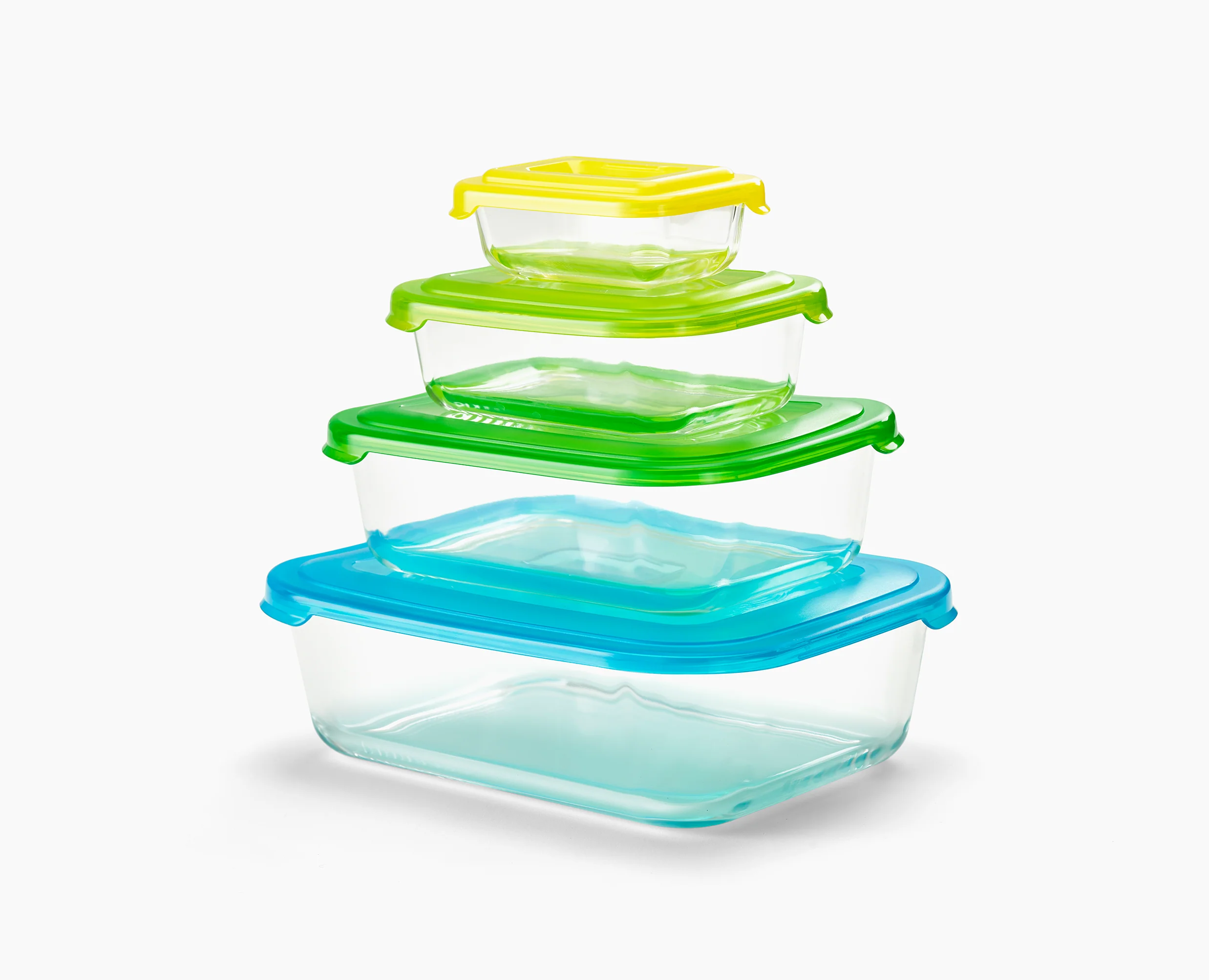 Set de 4 Boites de Conservation en Verre Nest™ Glass - Image 3