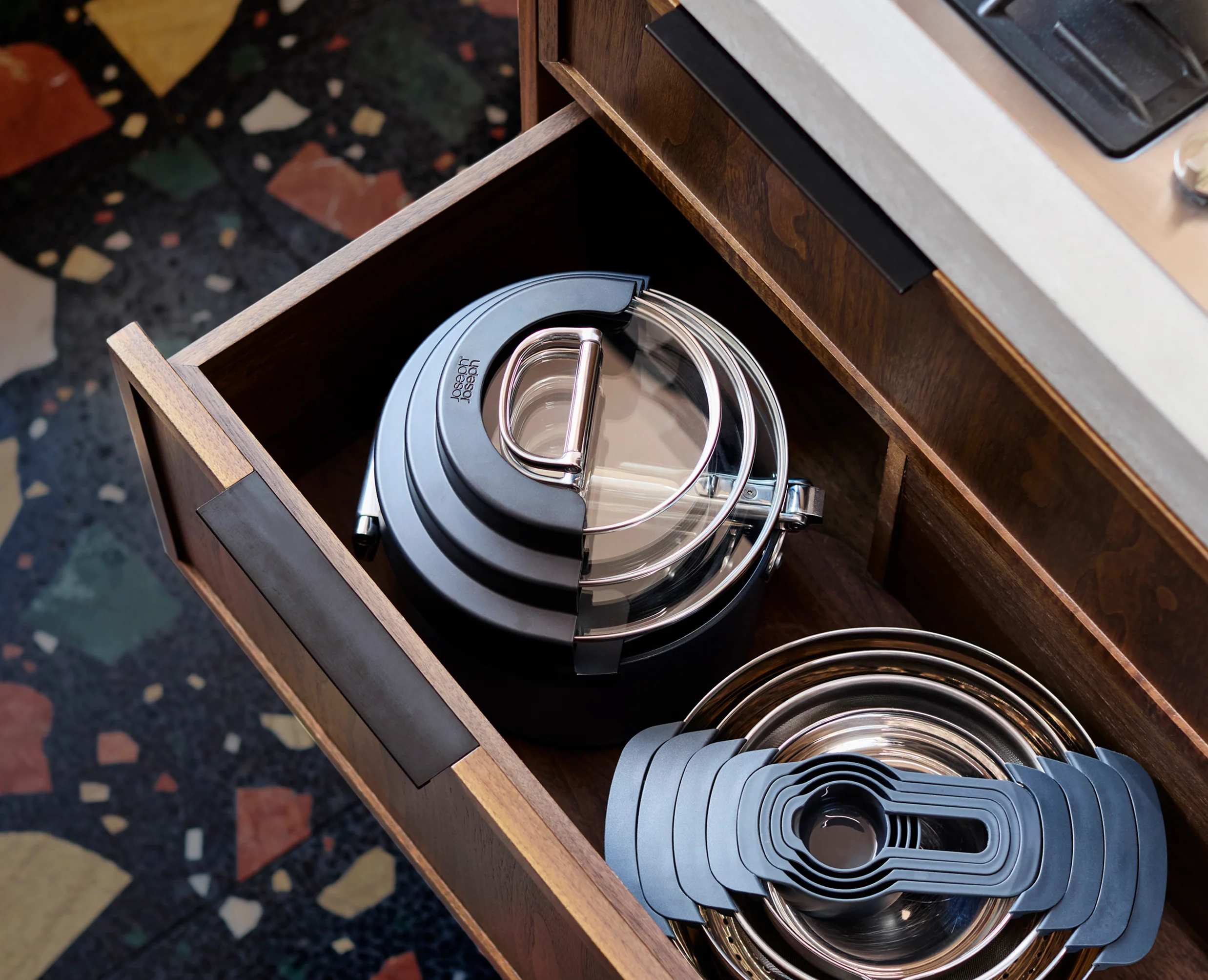 Set de Casseroles avec Porte-Couvercles Bleu Space - Image 2