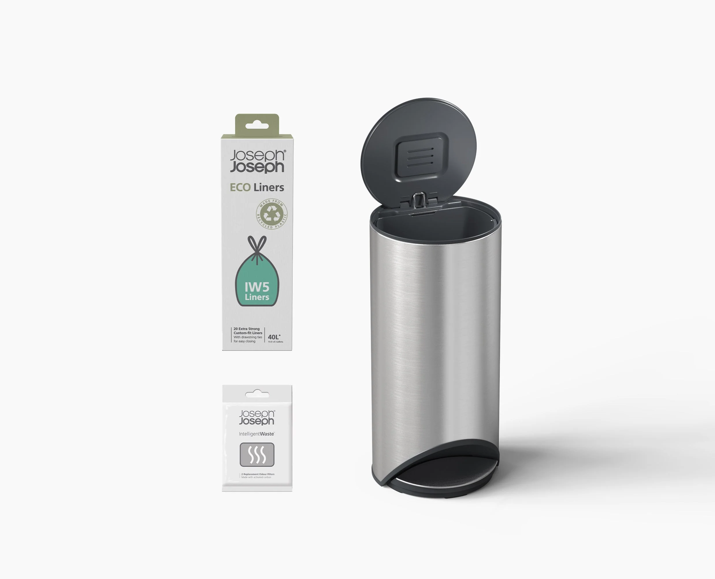 Set De Démarrage Arc™ 30L Pour Poubelle À Pédale En Acier Inoxydable, Ouverture Facile - Image 3