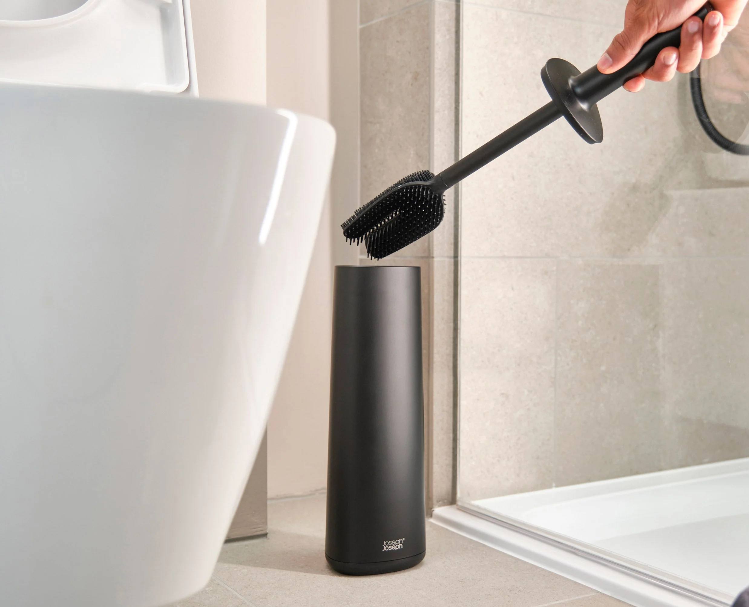 Set De Démarrage Flex™ 360 Brosse De Toilettes Noire Mate - Image 4