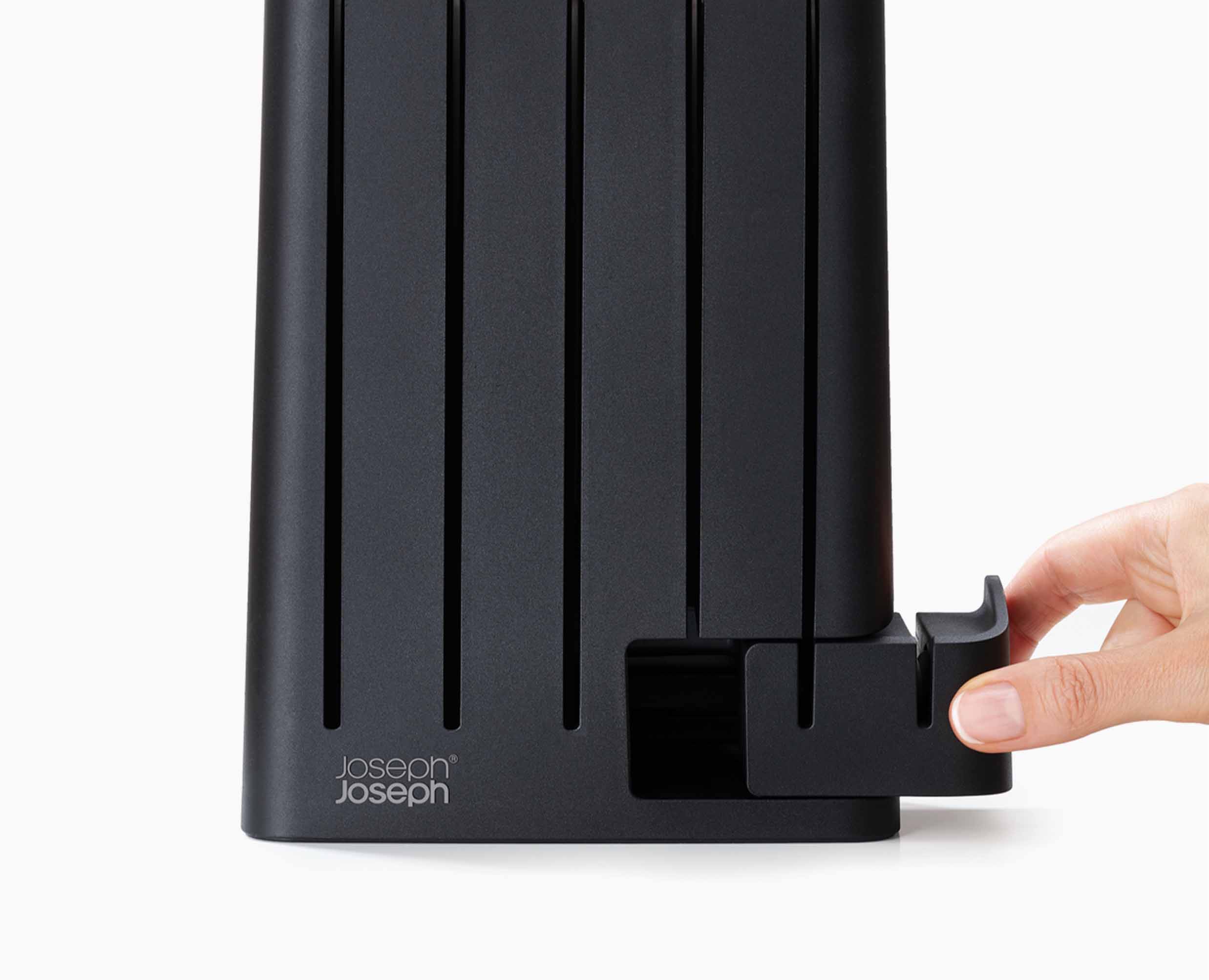 Bloc SlimBlock Noir avec 5 Couteaux de Cuisine Elevate™ et Aiguiseur - Image 5
