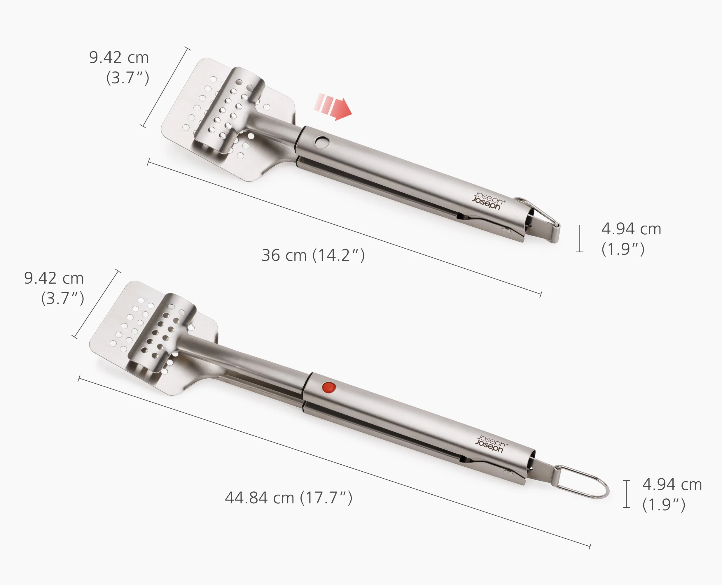 Spatule & Pince BBQ Rétractables 2-en-1 GrillOut™ - Image 7