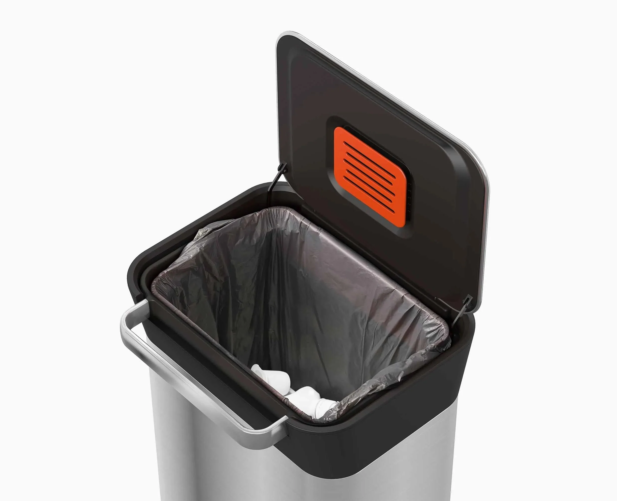 Poubelle Compacteur de Déchets 30L Inox Titan - Image 4