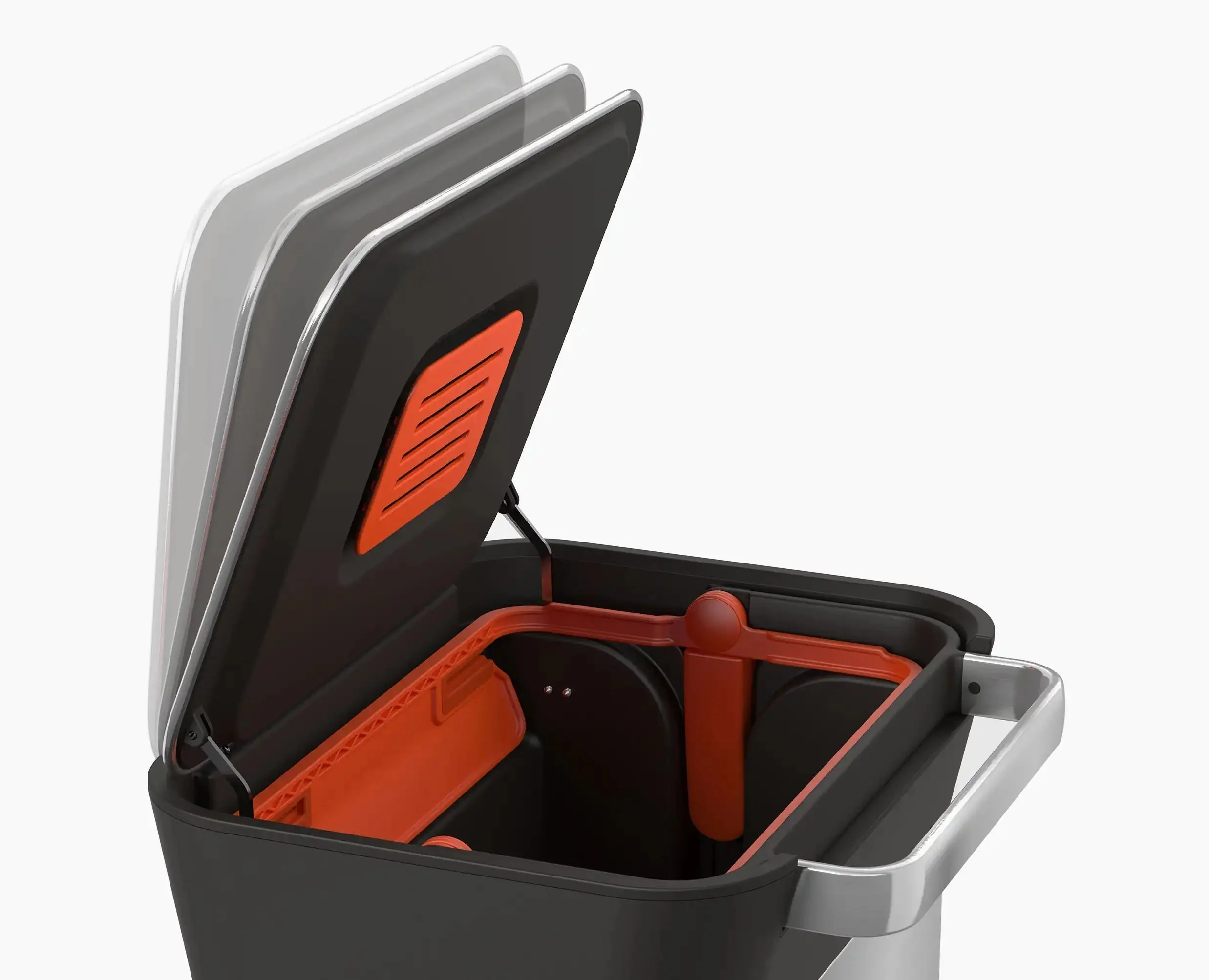 Poubelle Compacteur de Déchets 30L Inox Titan - Image 6