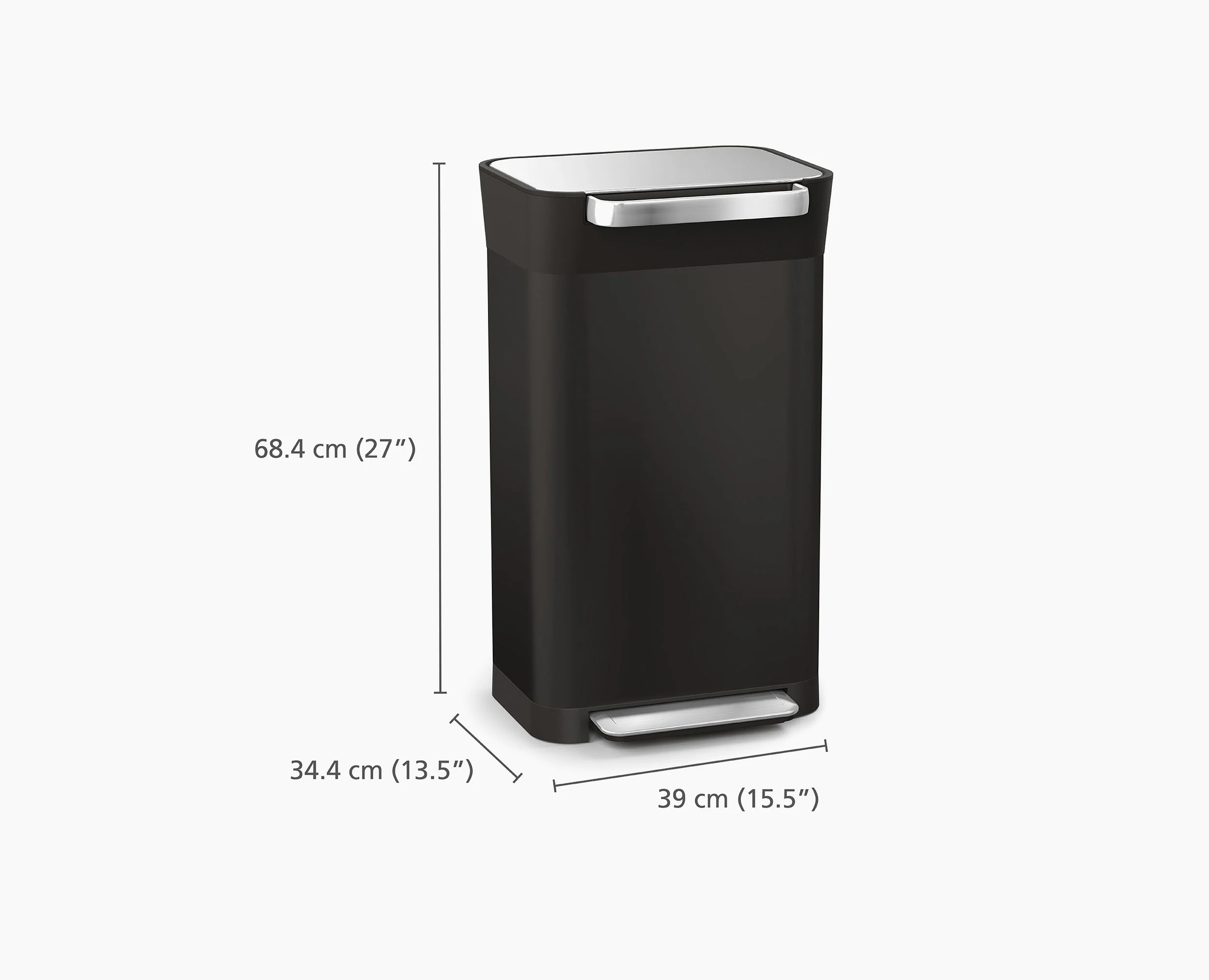 Poubelle Compacteur de Déchets 30L Noir Titan - Image 9