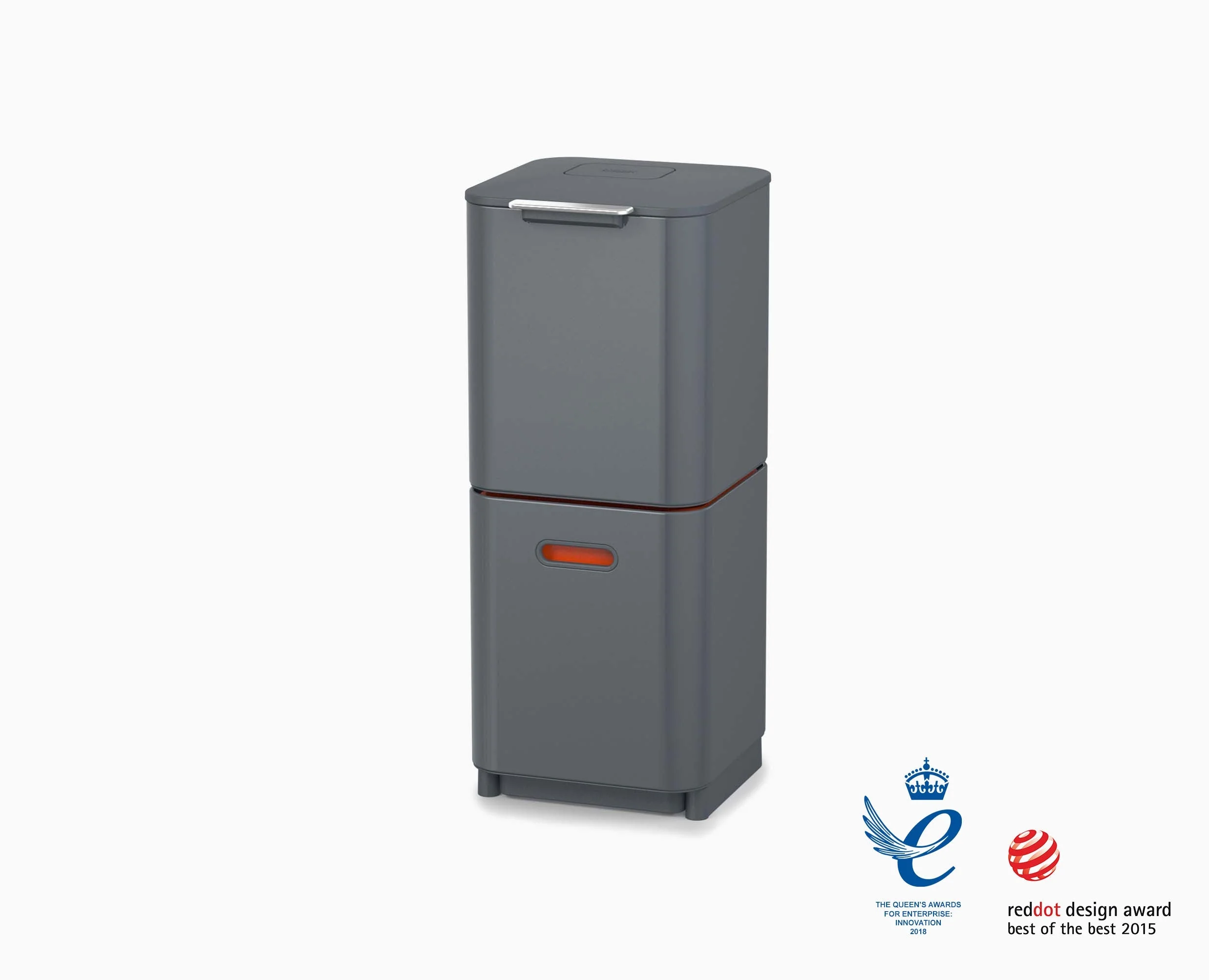 Poubelle de Tri Sélectif Grise 40 Litres Totem - Image 4