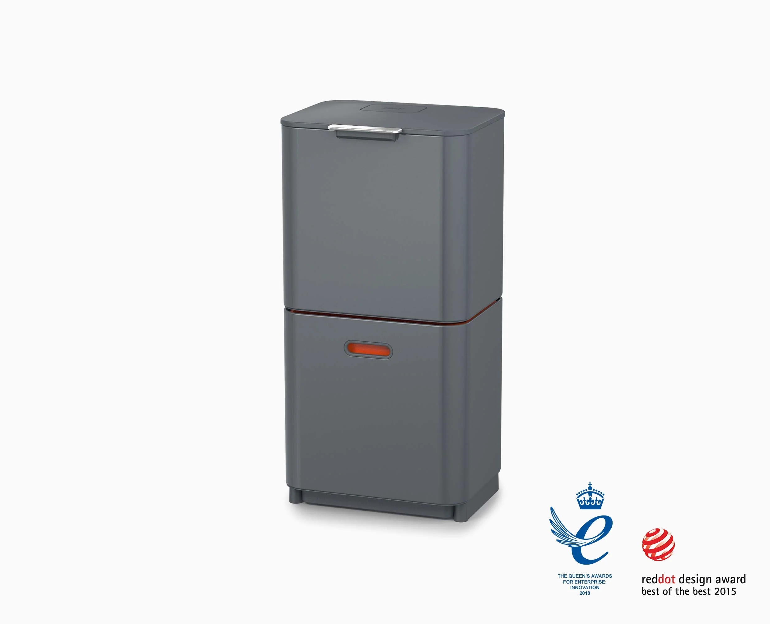 Poubelle de Tri 60l Gris Totem Max - Image 4