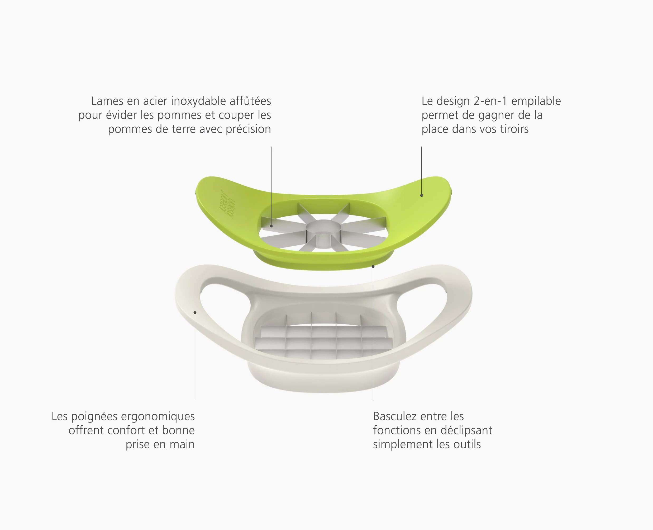 Vide Pommes et Trancheur 2-en-1 Nest™ Press - Image 6